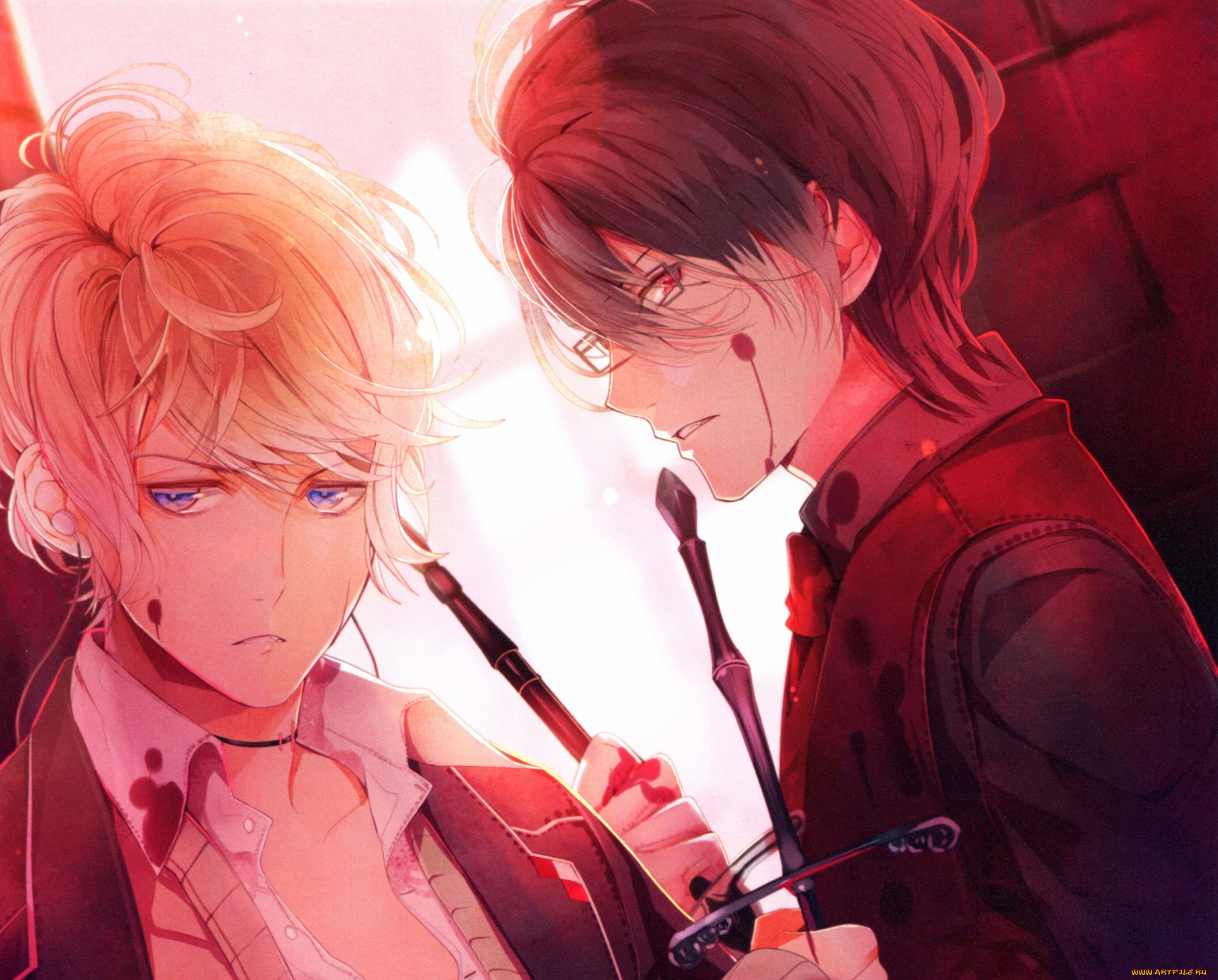 аниме, diabolik, lovers, вампиры, парни, братья