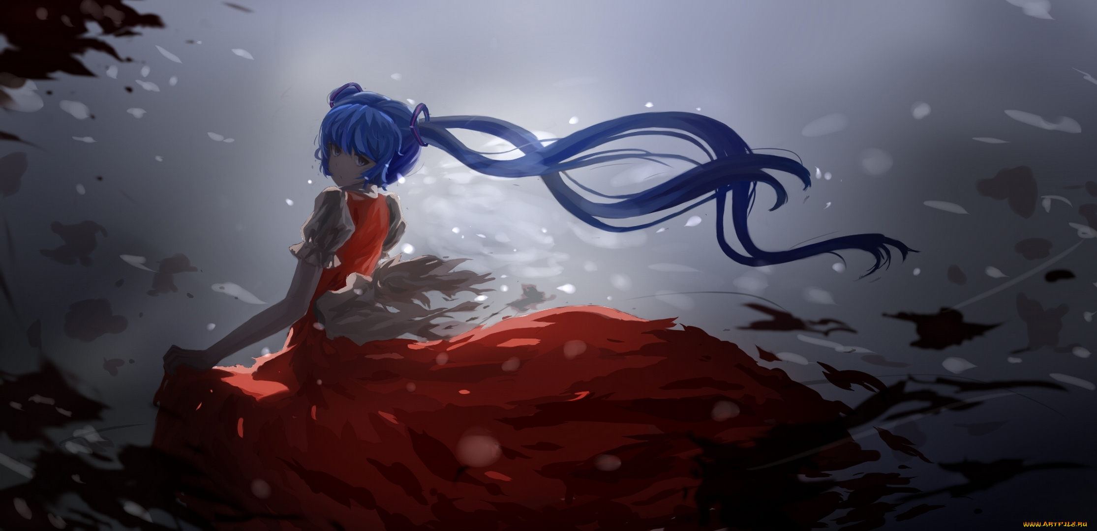 аниме, vocaloid, hatsune, miku, арт, волосы, девушка