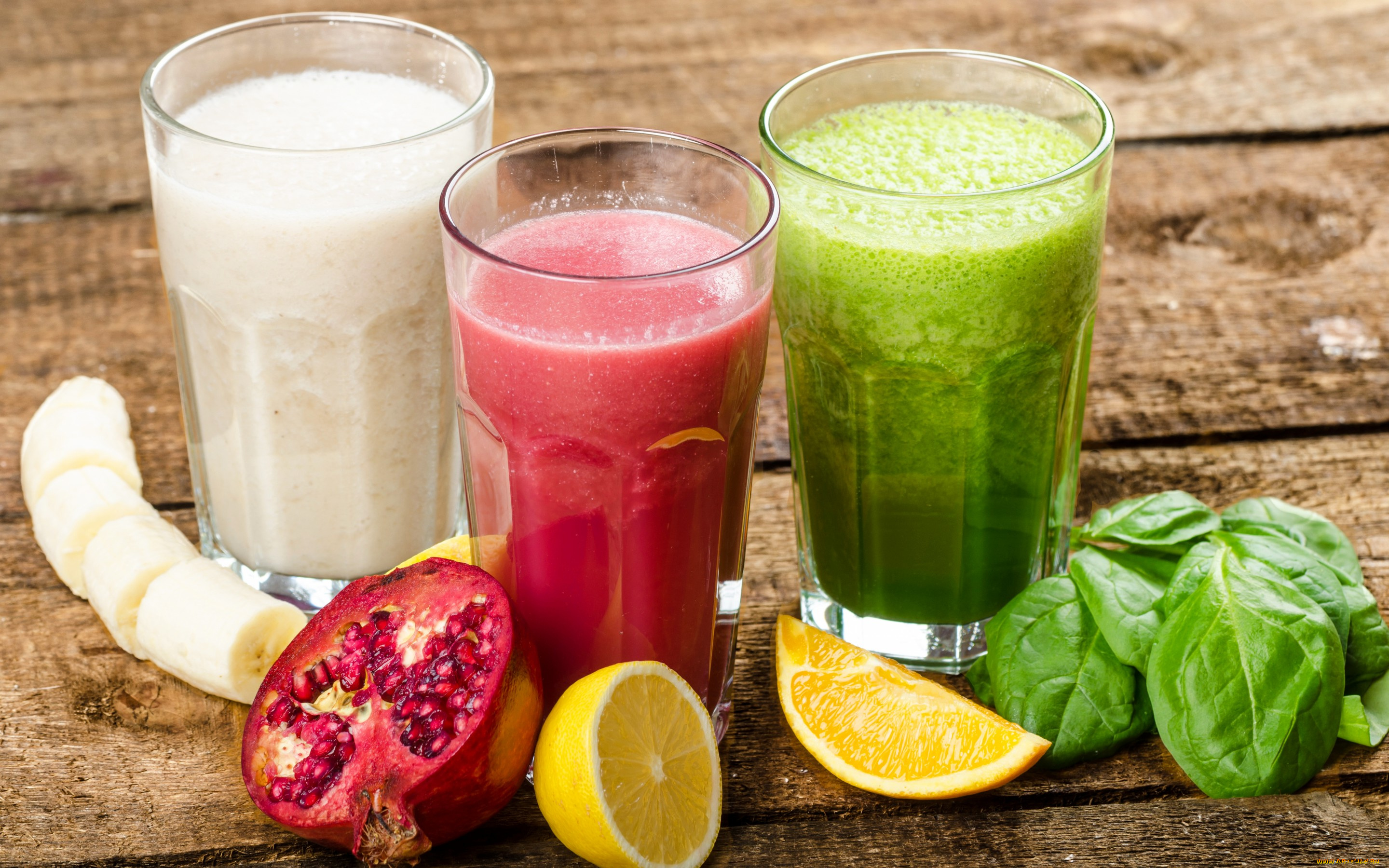 еда, напитки, , сок, pomegranate, lemon, cocktail, drink, коктейль, банан, лимон, гранат, фрукты, смузи