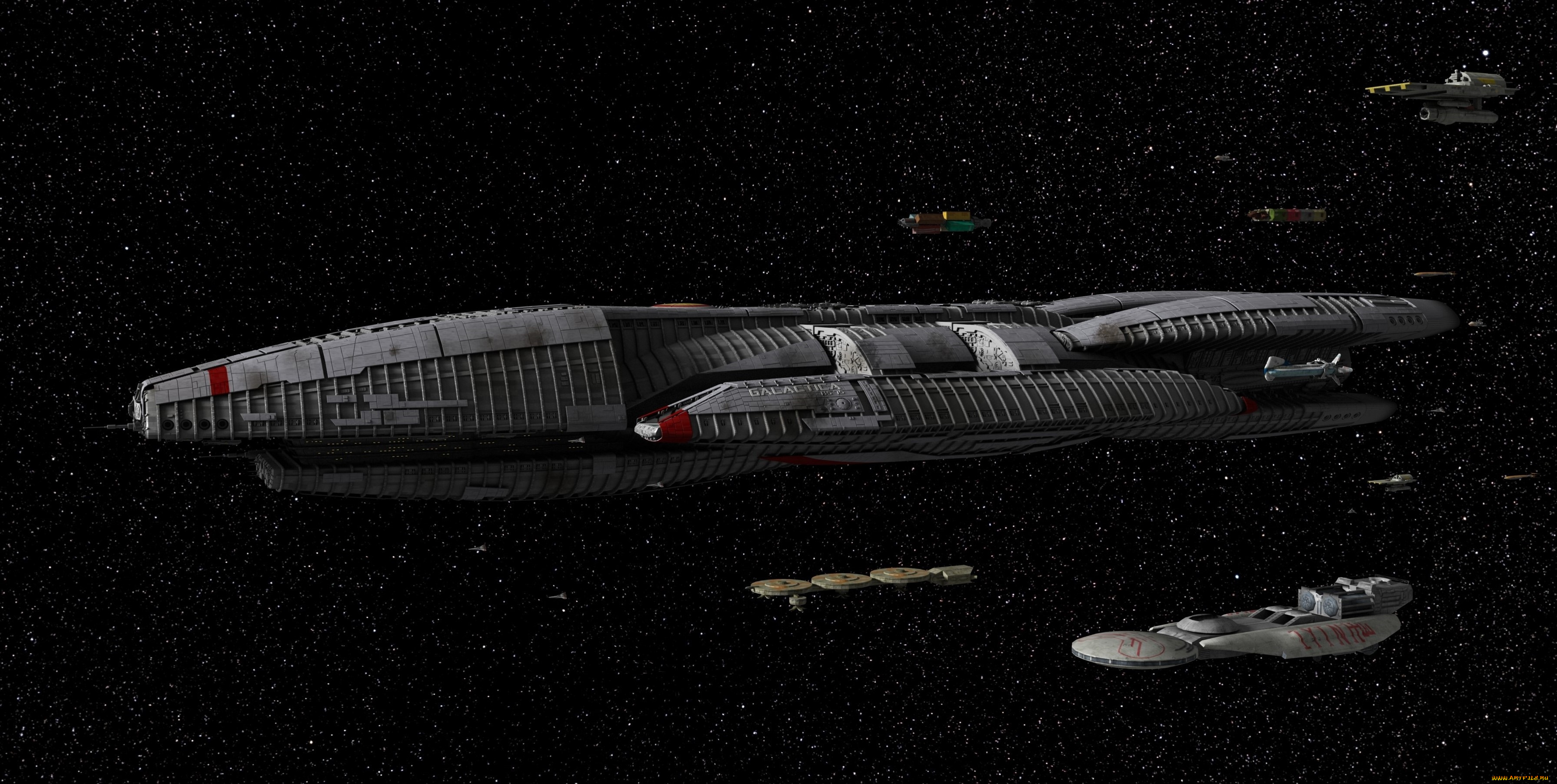 космос, арт, космический, корабль, полет, вселенная