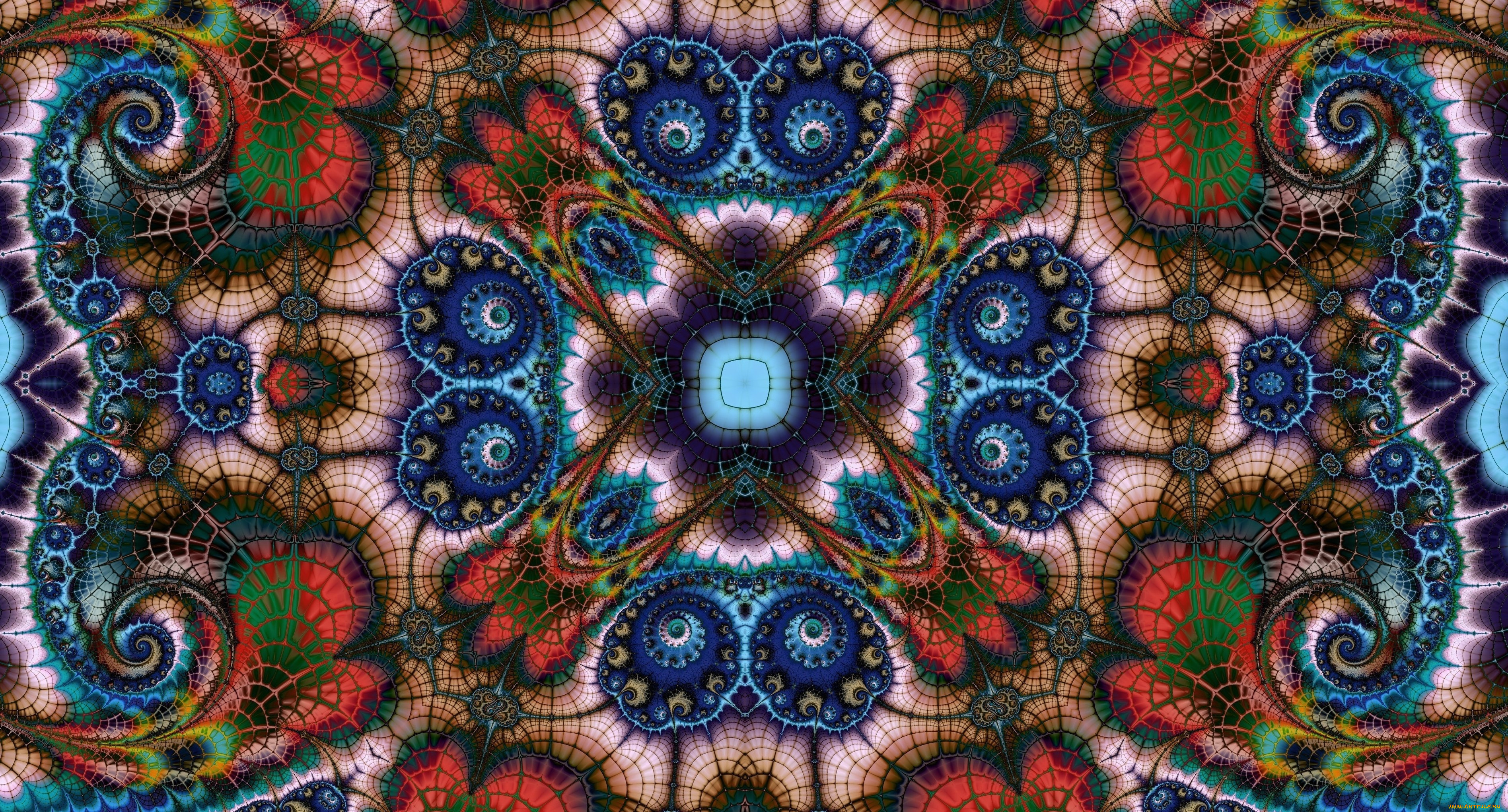 3д, графика, фантазия, , fantasy, узор, фон, цвета