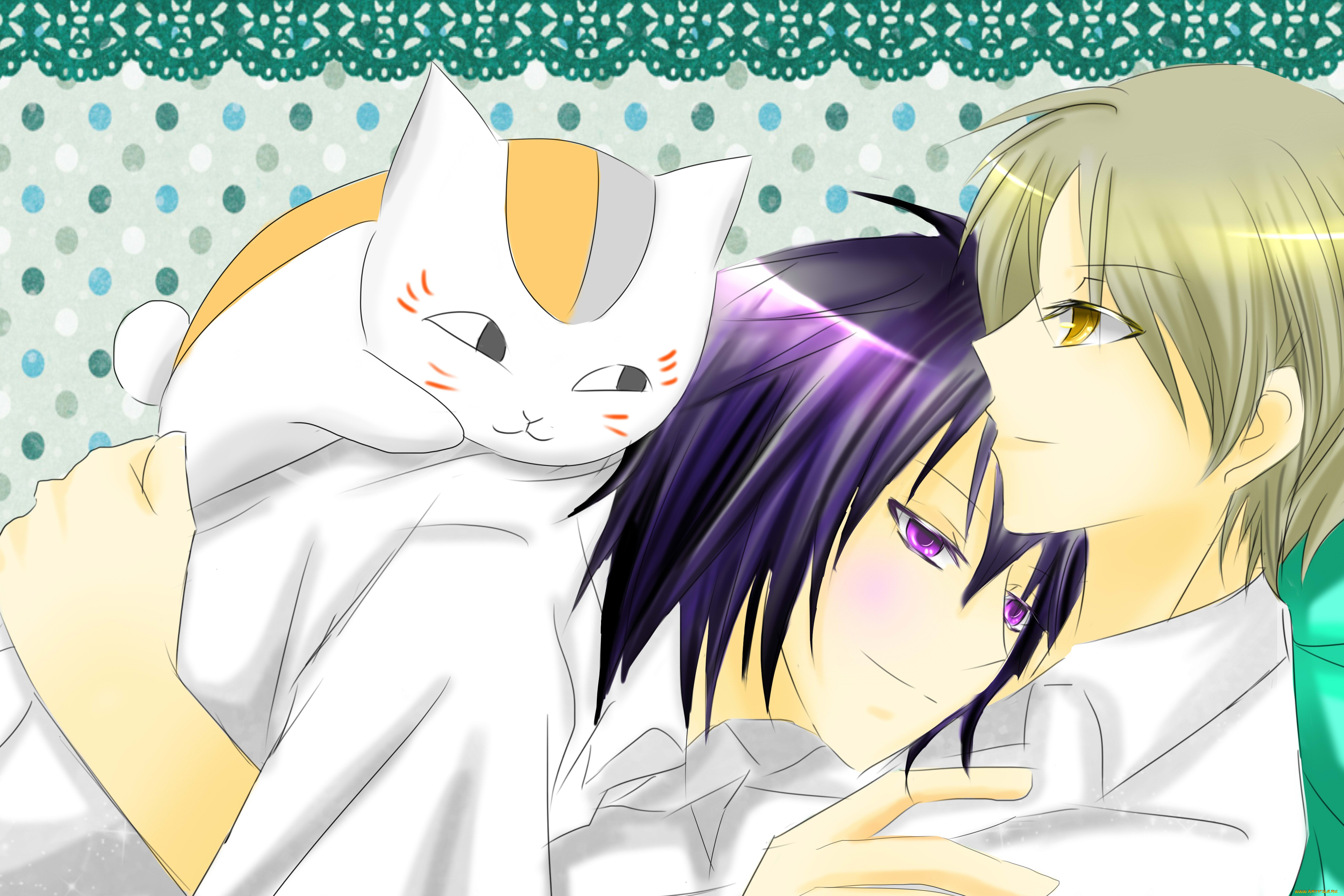 аниме, natsume, yuujinchou, тетрадь, дружбы