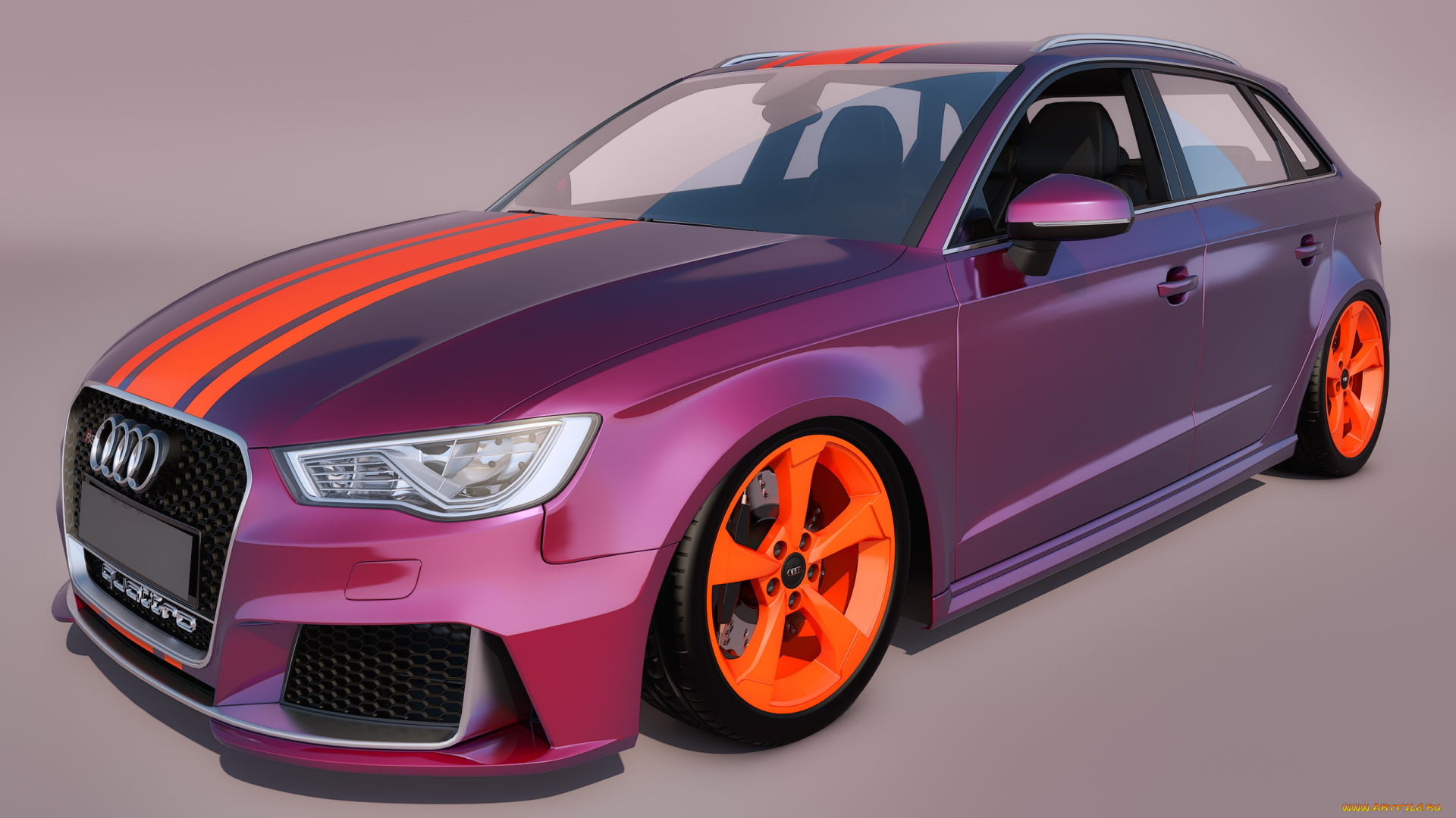 автомобили, 3д, фон, автомобиль