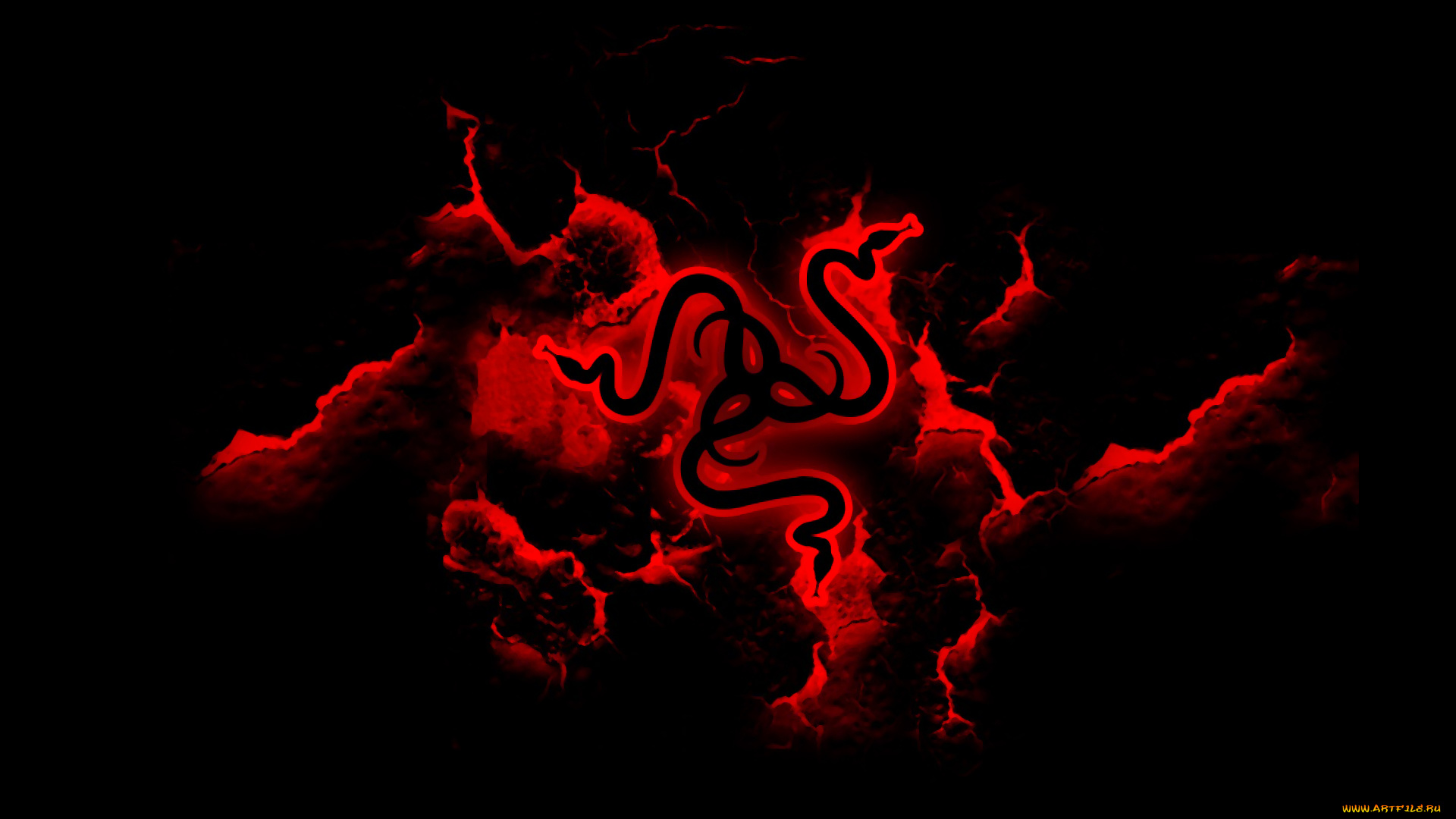 компьютеры, razer, фон, логотип