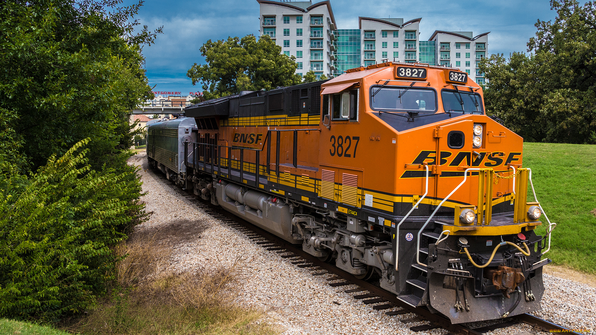 техника, поезда, локомотив, состав