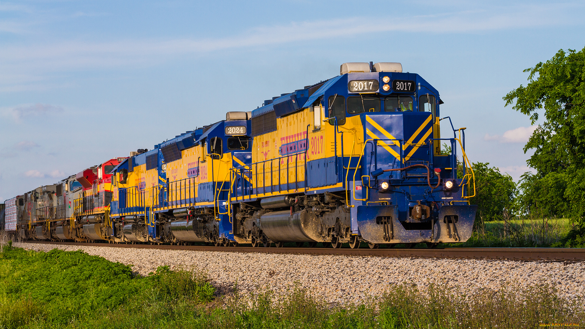 техника, поезда, состав, локомотив