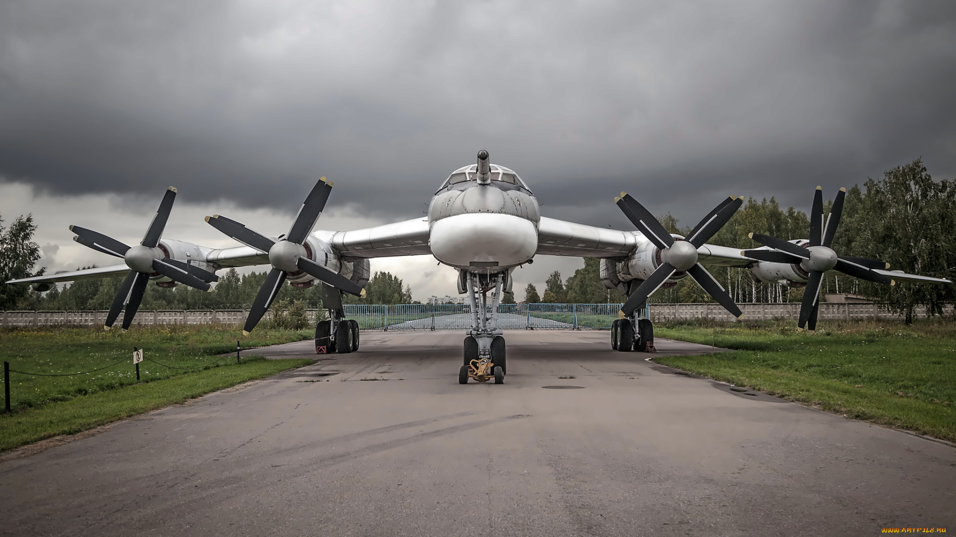 tu-95, авиация, авиационный, пейзаж, креатив, бомбардировщик
