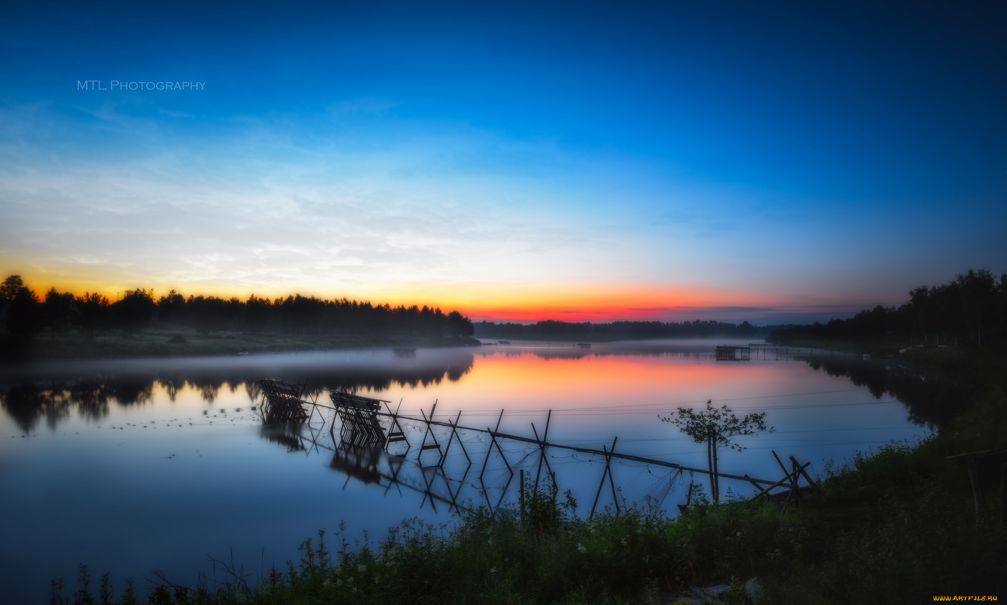 природа, реки, озера, вечер, река