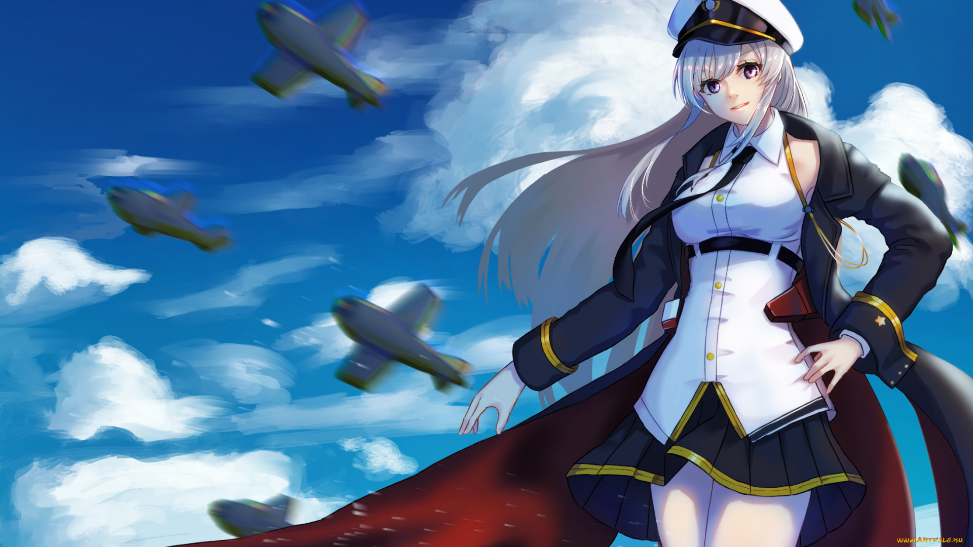 аниме, azur, lane, девушка