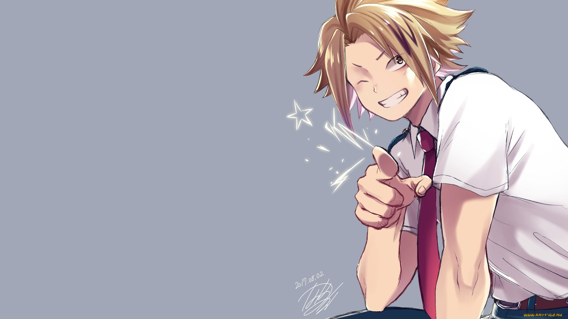 аниме, boku, no, hero, academia, boku, no, hero, academia, kaminari, denki, fanart, from, pixiv