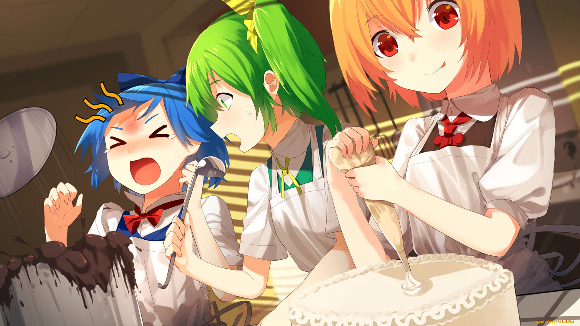 аниме, touhou, девушки