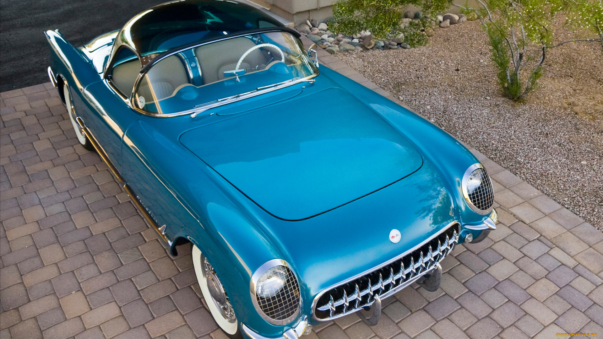 corvette, c1, bubbletop, 1954, автомобили, corvette, c1, bubbletop, 1954