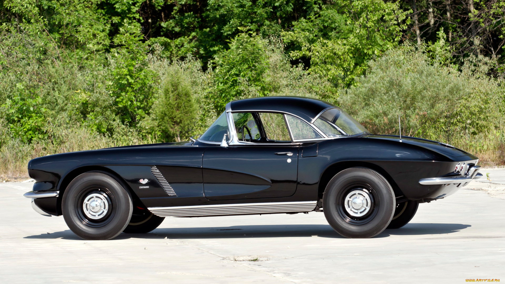 corvette, c1, fuel, injection, 1962, автомобили, corvette, c1, fuel, injection, 1962, чёрный