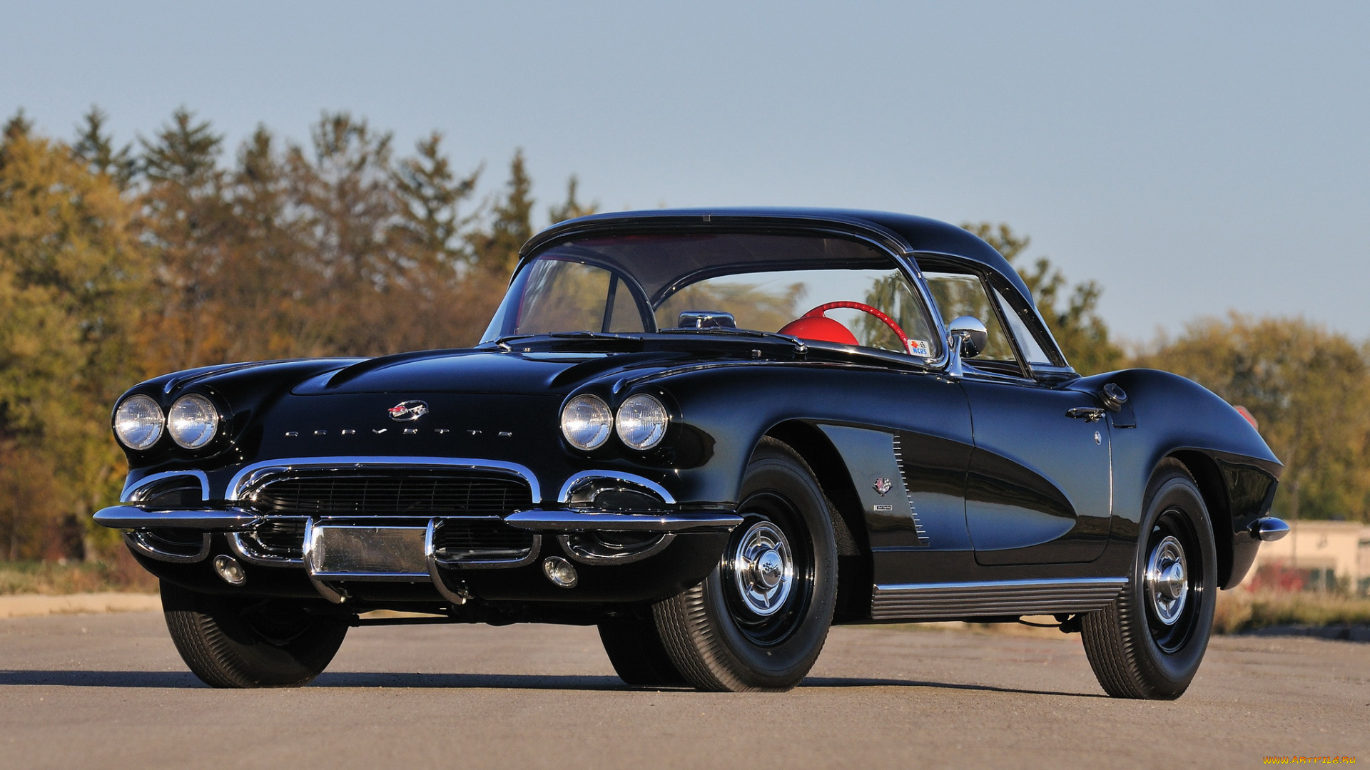 corvette, c1, fuel, injection, 1962, автомобили, corvette, c1, fuel, injection, 1962, чёрный