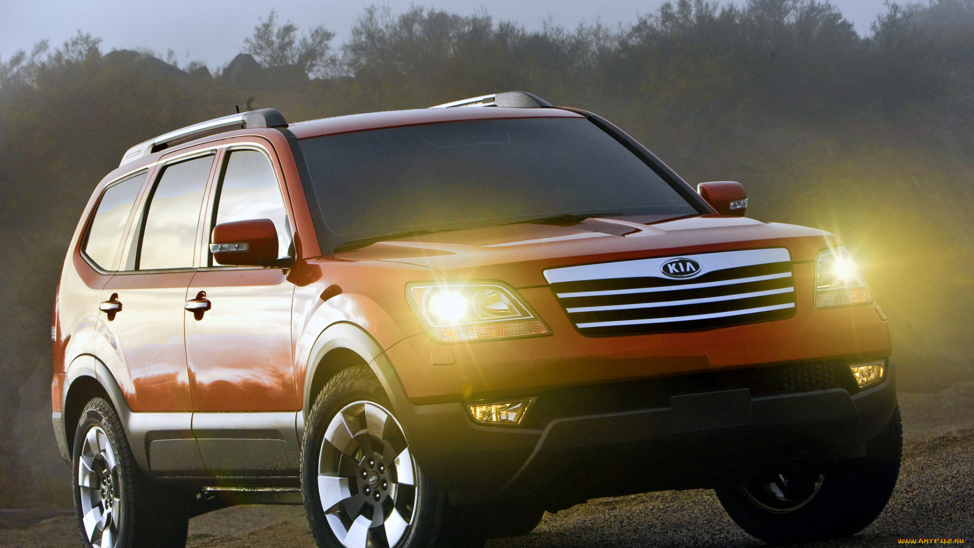 kia, borrego, 2008, автомобили, kia, borrego, 2008, внедорожник