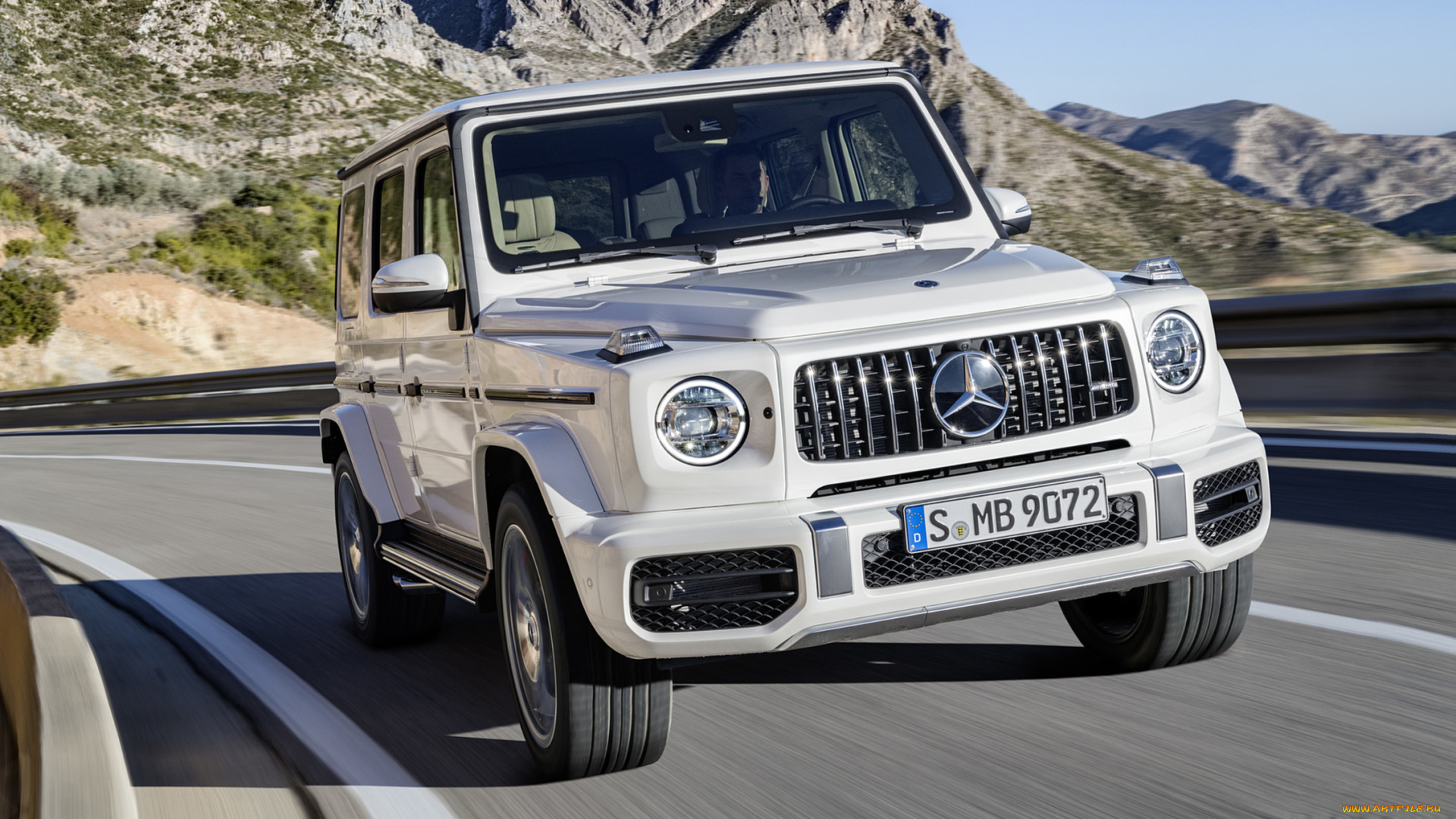 mercedes-benz, amg, g63, 2019, автомобили, mercedes-benz, amg, g63, 2019, белый
