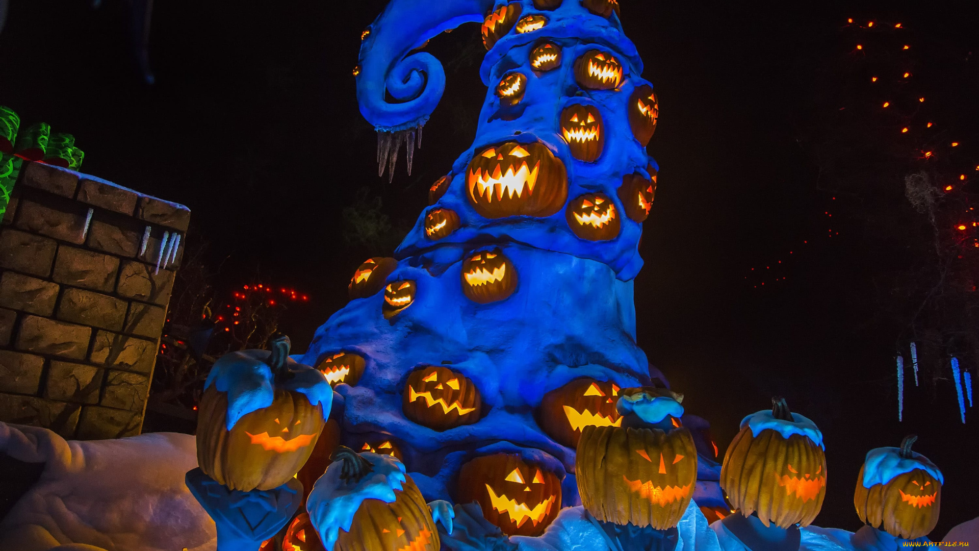 праздничные, хэллоуин, тыквы