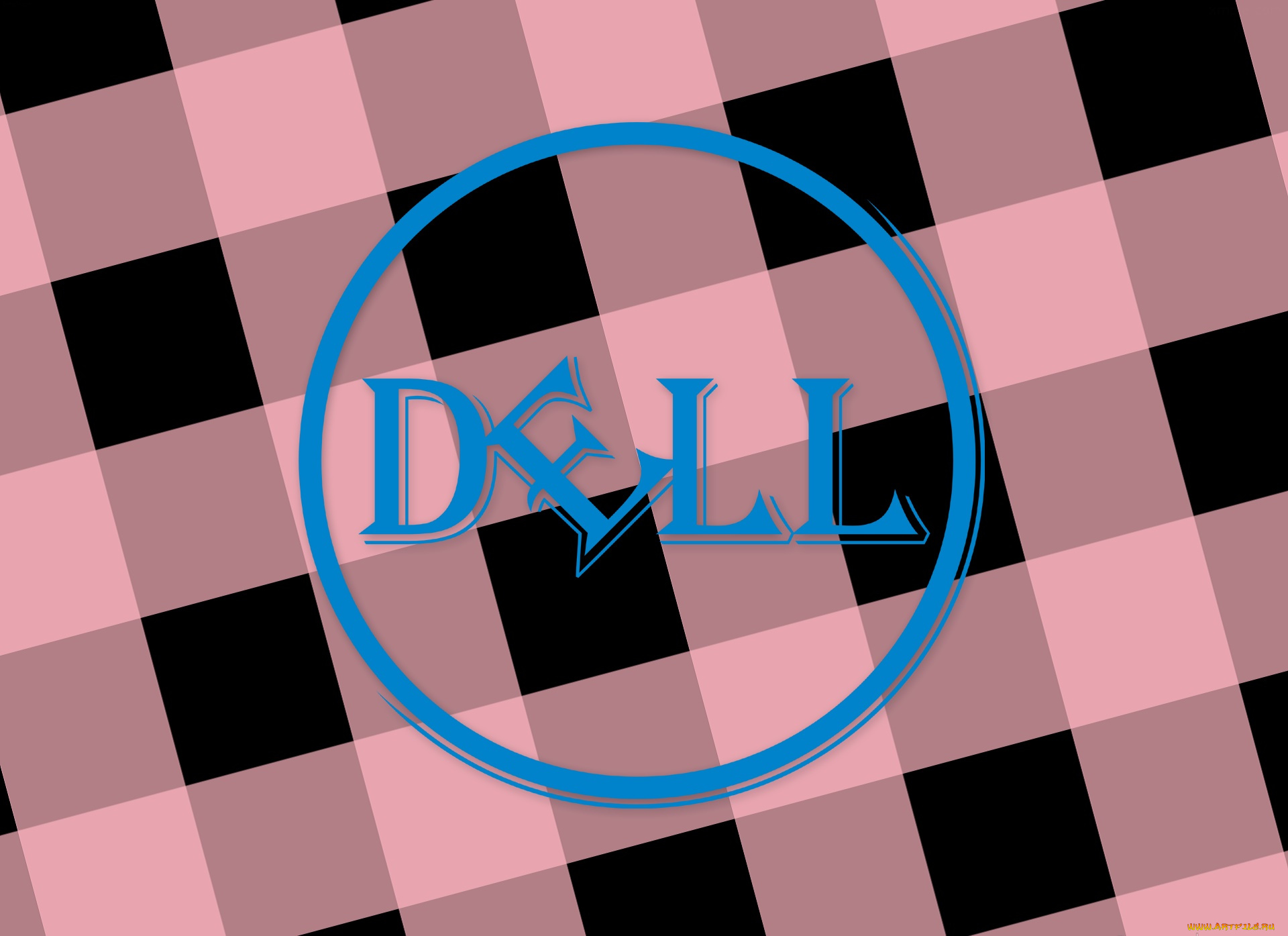 компьютеры, dell, фон, логотип