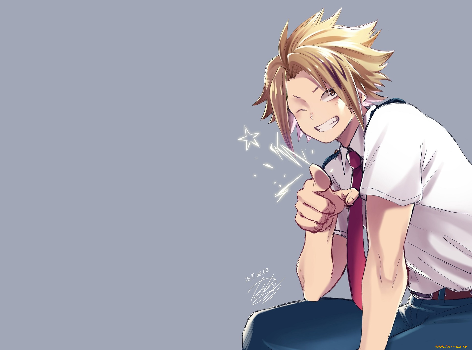 аниме, boku, no, hero, academia, boku, no, hero, academia, kaminari, denki, fanart, from, pixiv