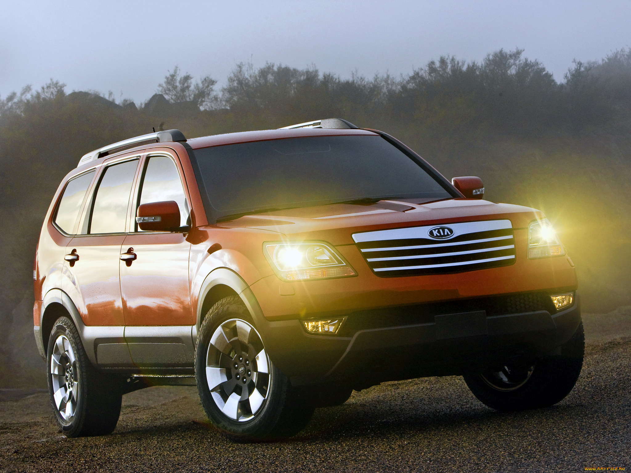 kia, borrego, 2008, автомобили, kia, borrego, 2008, внедорожник