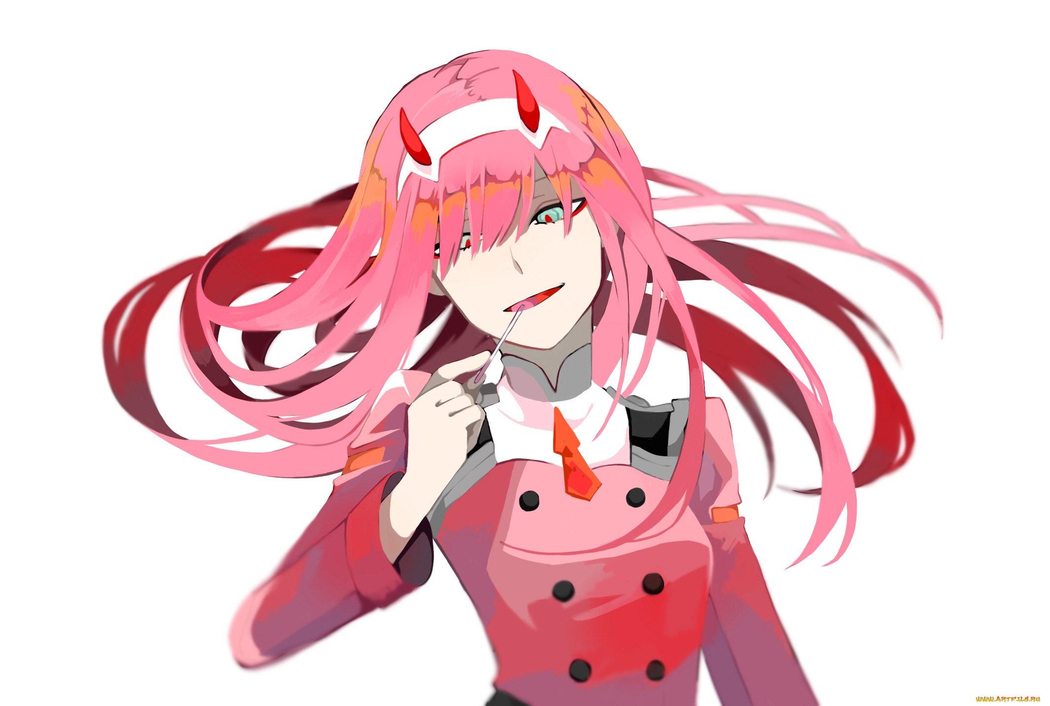 аниме, darling, in, the, frankxx, девушка