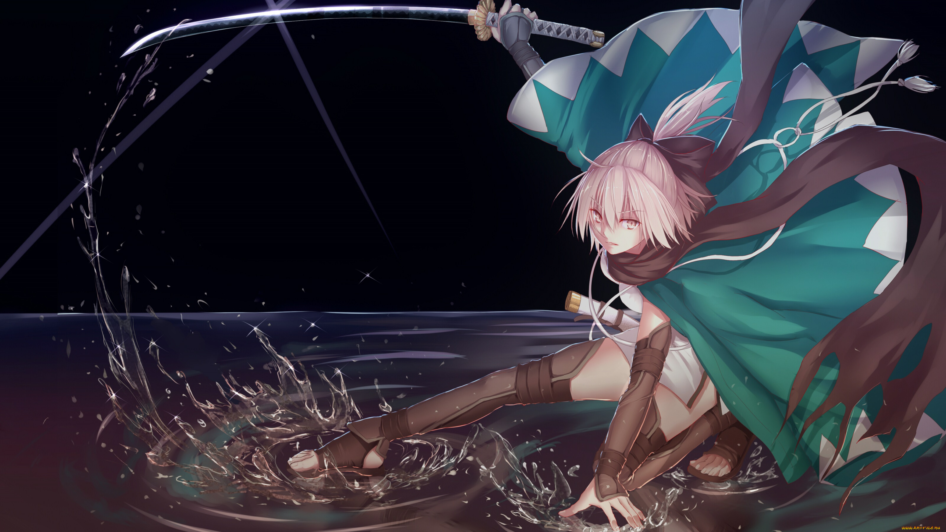 аниме, fate, stay, night, девушка