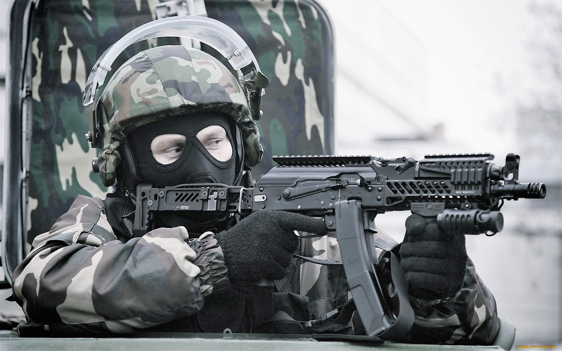 оружие, армия, спецназ, автомат, камуфляж, экипировка