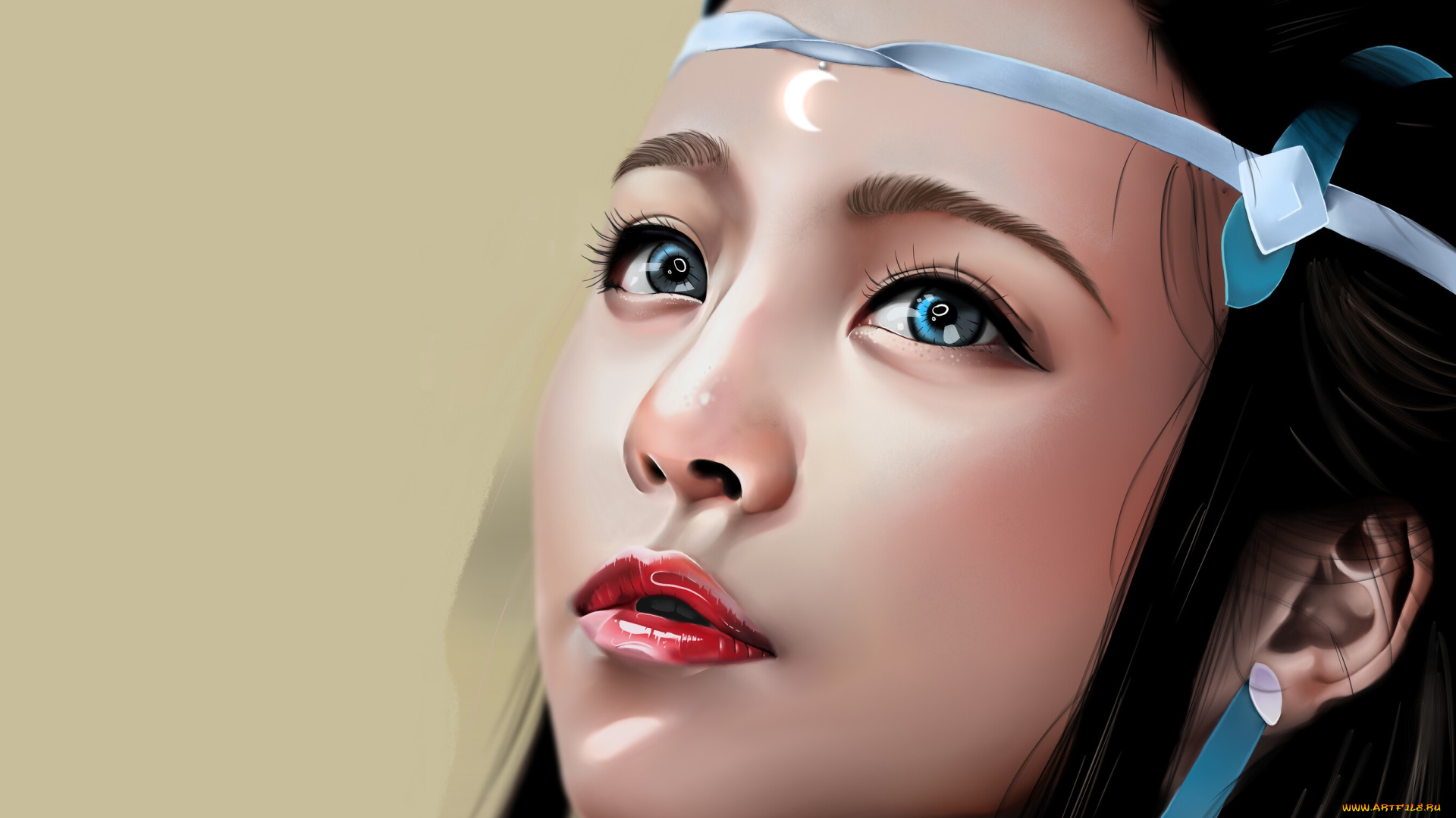 рисованное, люди, девушка