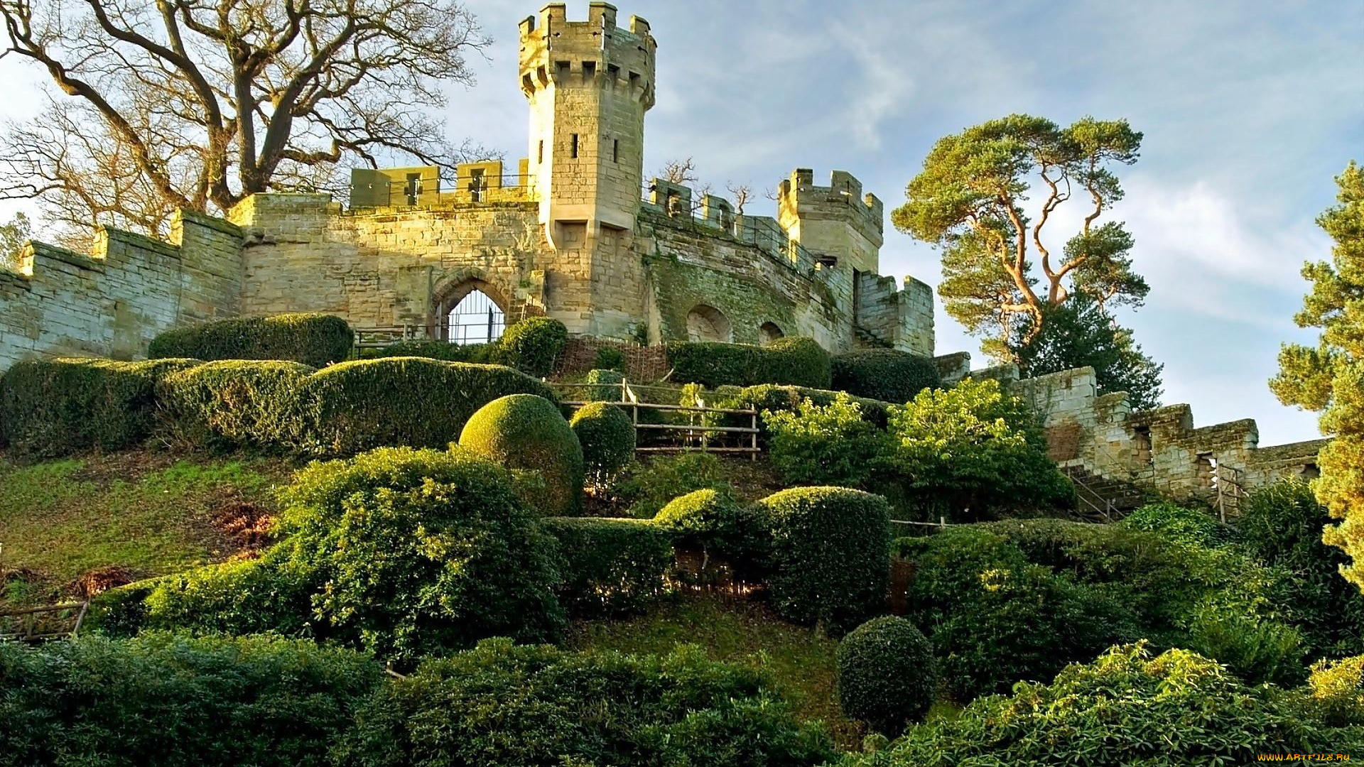warwick, castle, города, замки, англии, warwick, castle