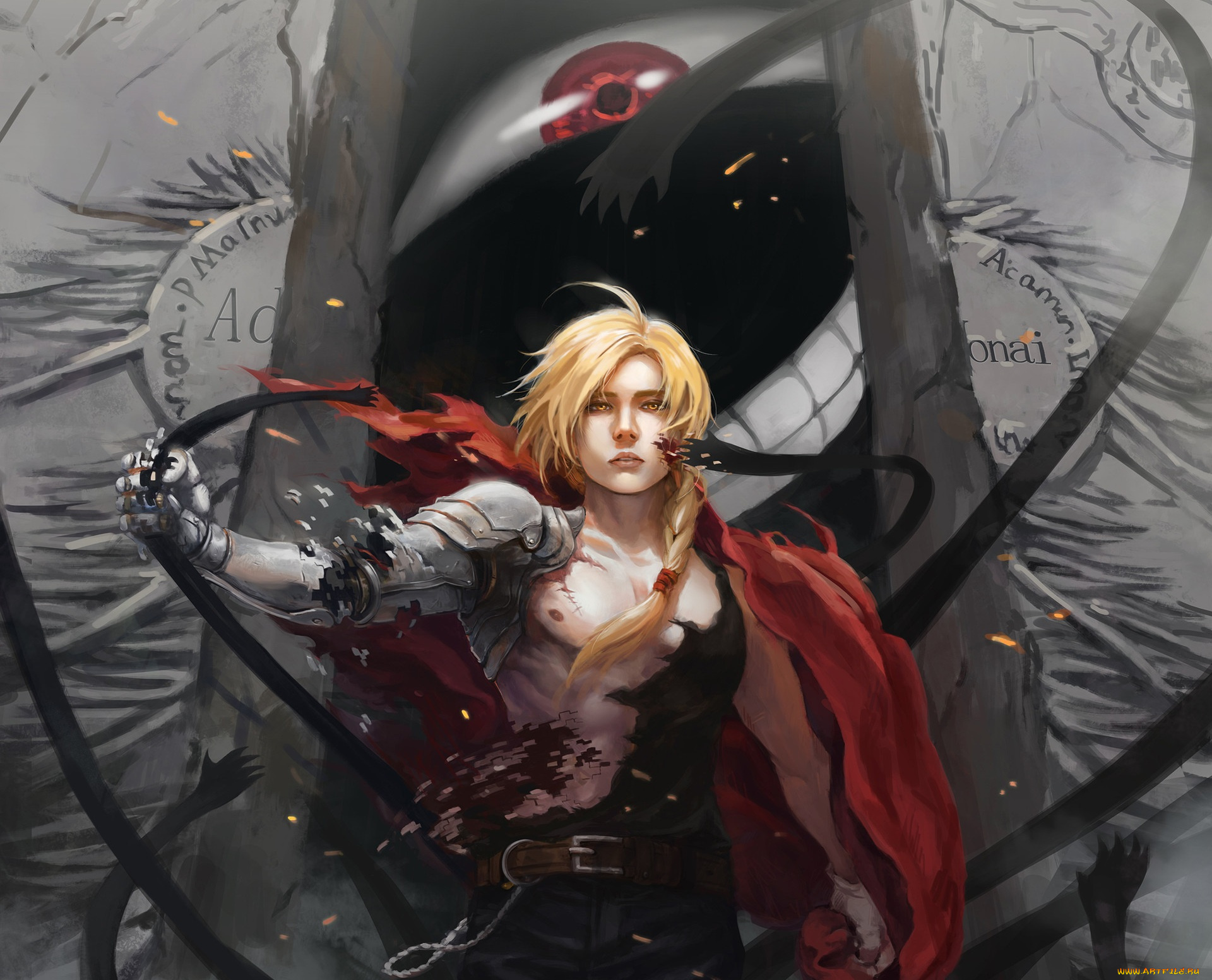 аниме, fullmetal, alchemist, стальной, алхимик