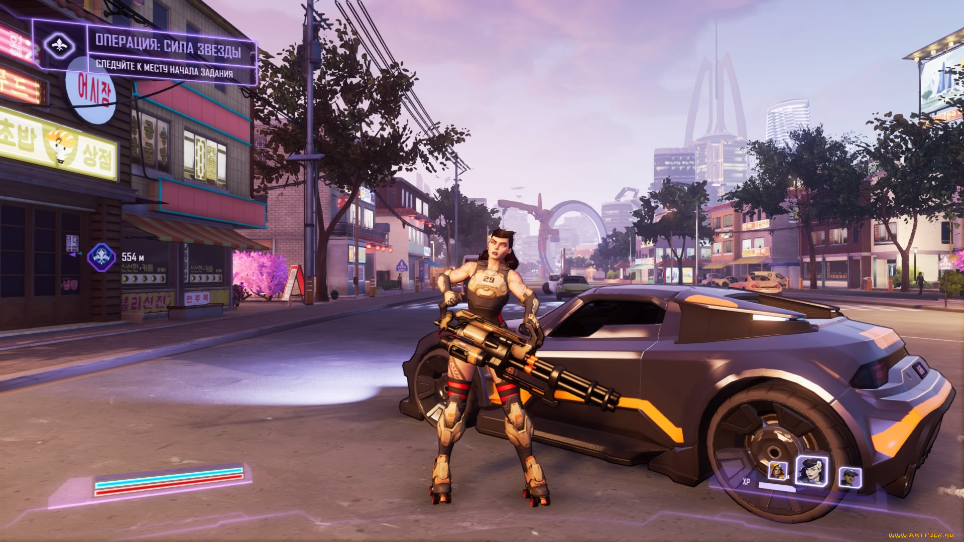 видео, игры, agents, of, mayhem, девушка, оружие, машина, город