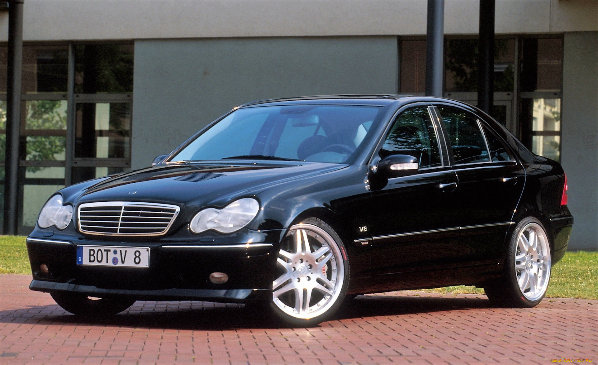 brabus, mercedes-benz, c-class, автомобили, mercedes-benz, черный, здание