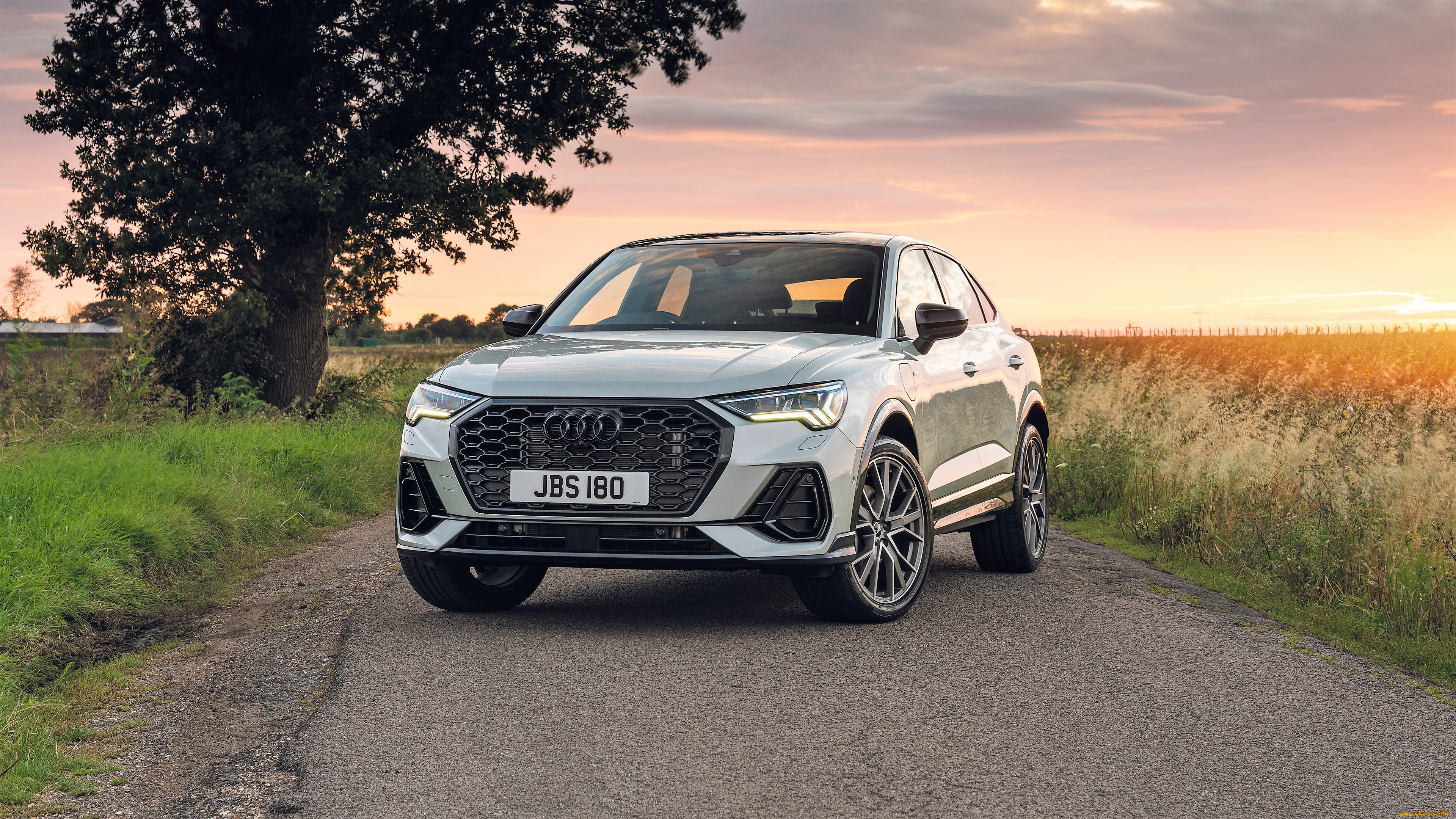 audi, q3, автомобили, audi, белый, дорога, луга