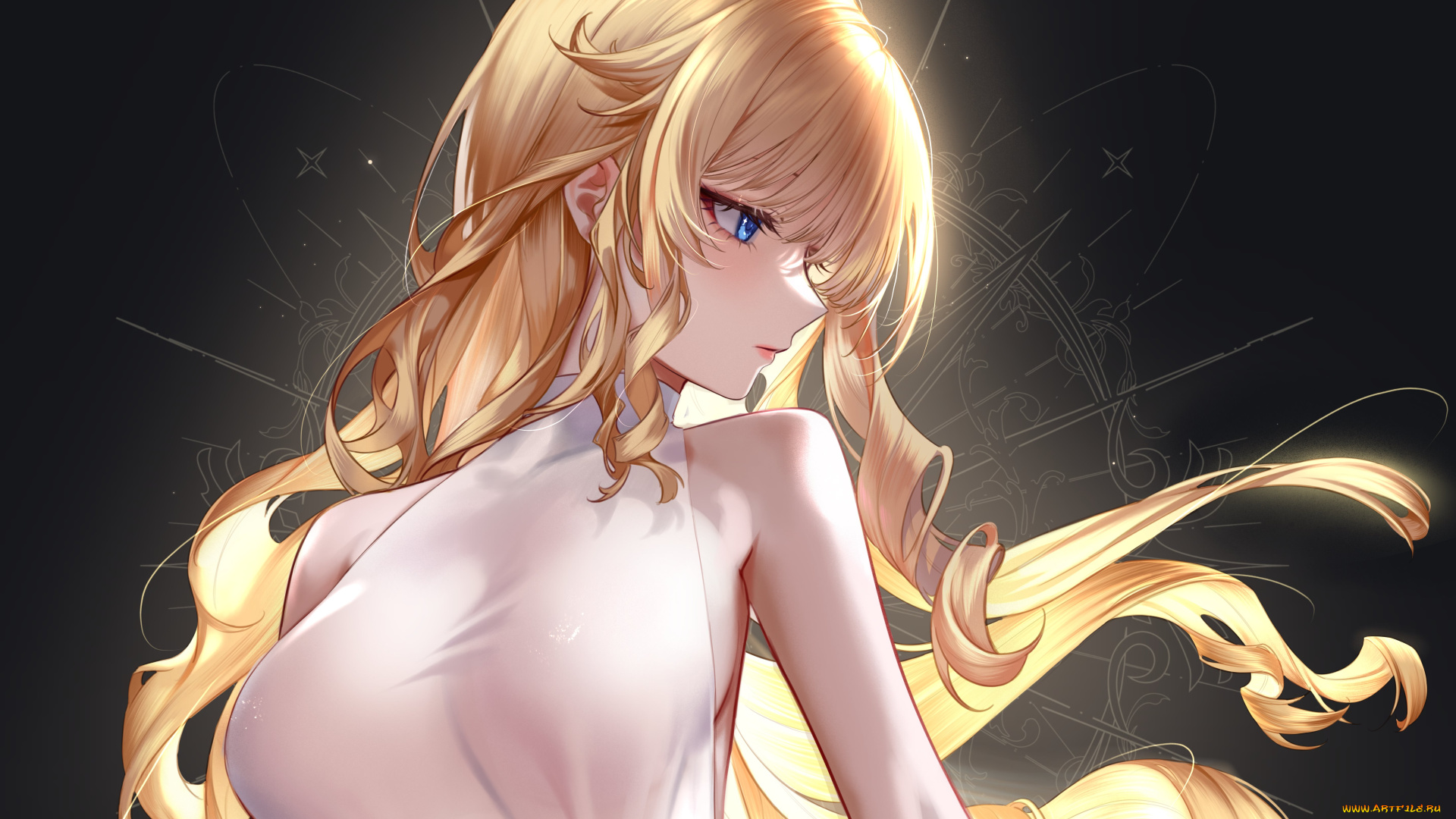 аниме, genshin, impact, девушка