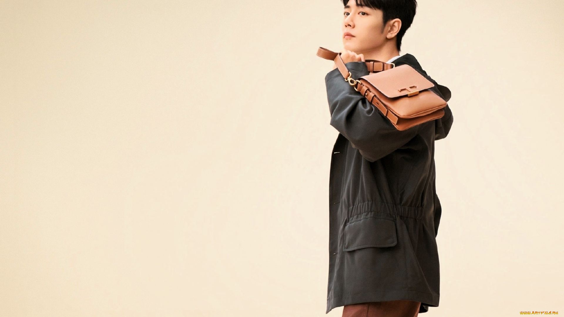 мужчины, xiao, zhan, актер, куртка, сумка
