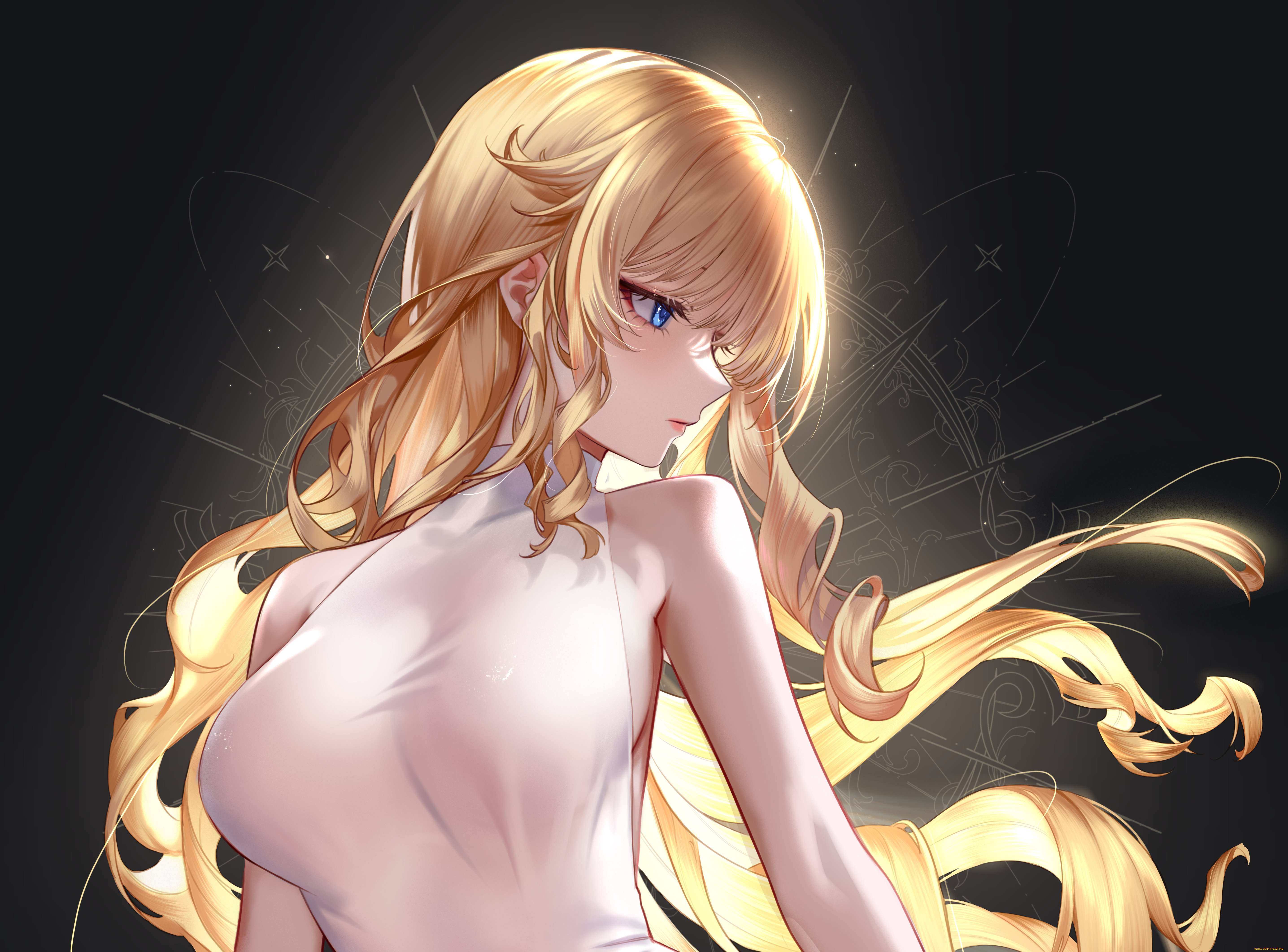 аниме, genshin, impact, девушка