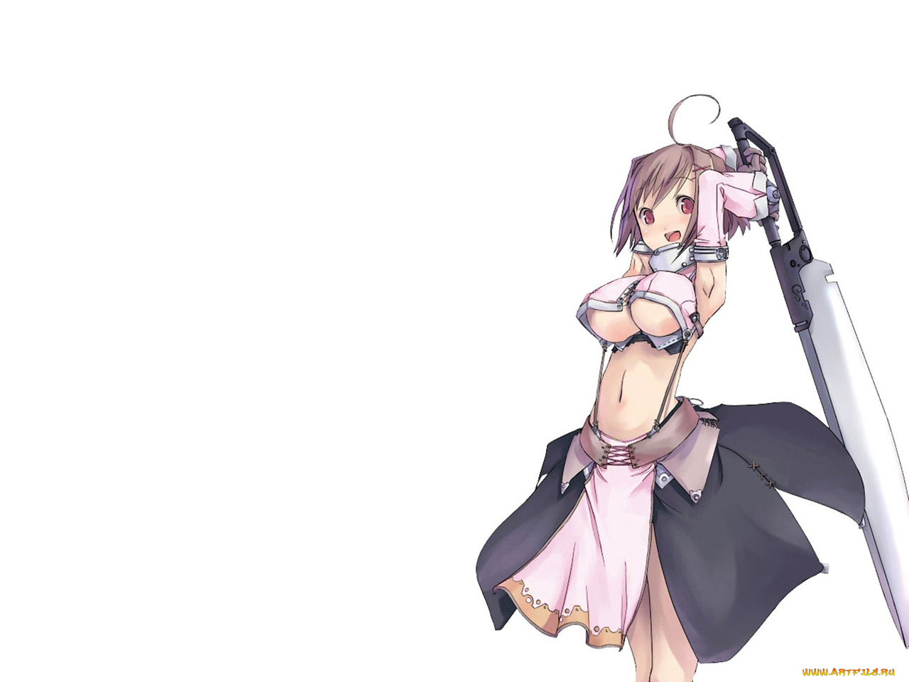 аниме, weapon, blood, technology