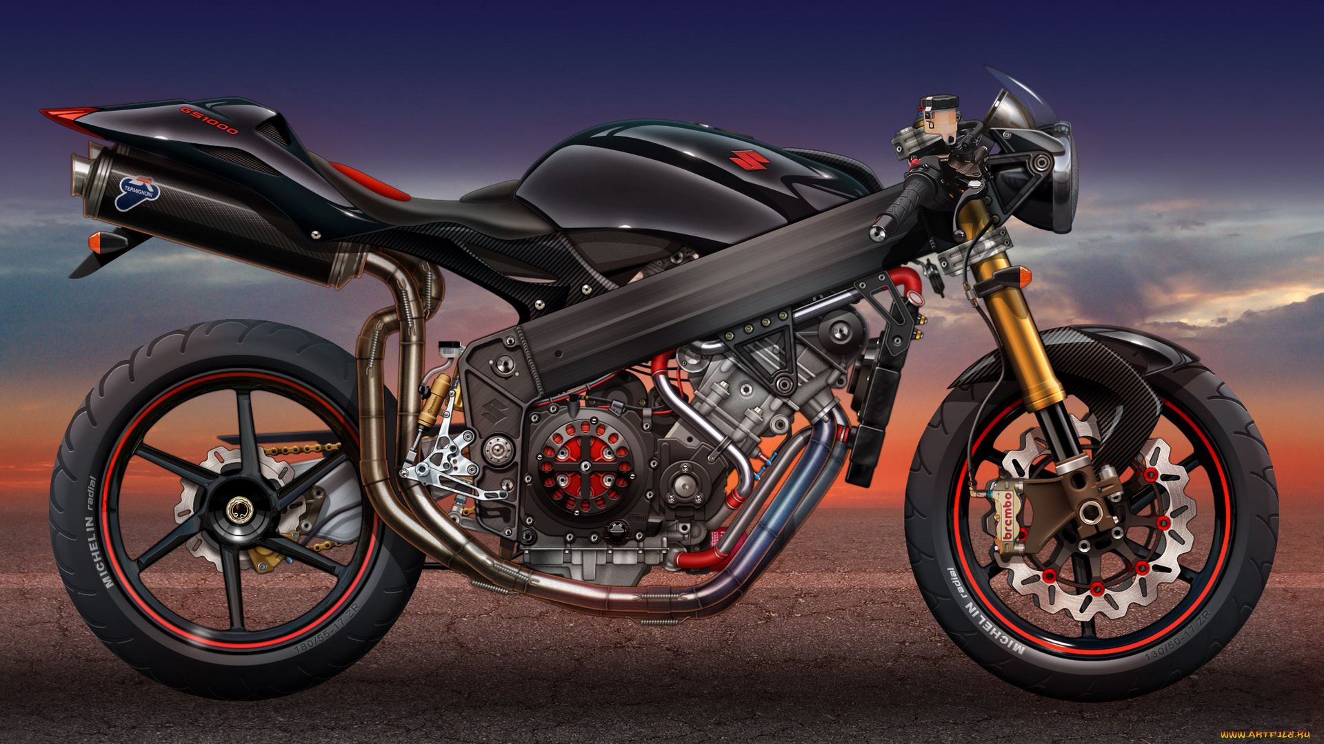 мотоциклы, 3d