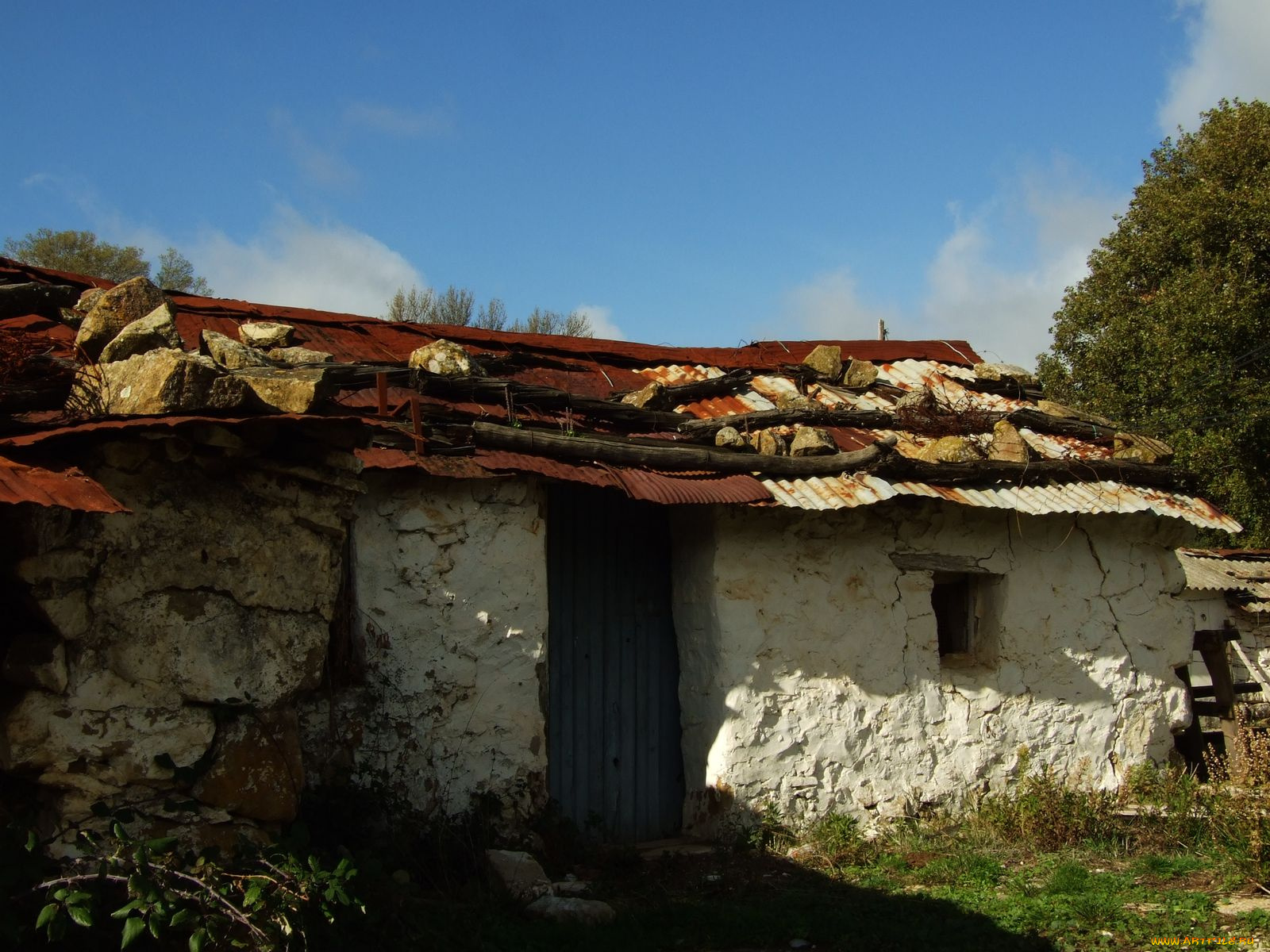 разное, развалины, руины, металлолом, хижина