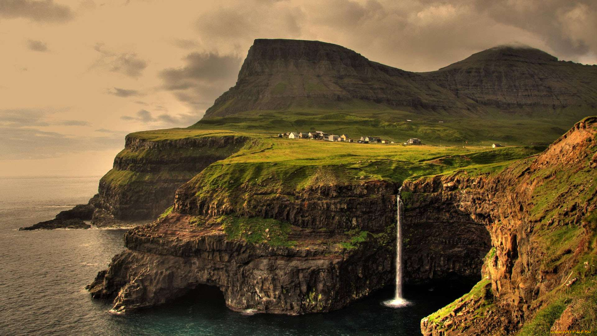 faroe, islands, природа, побережье, пейзаж