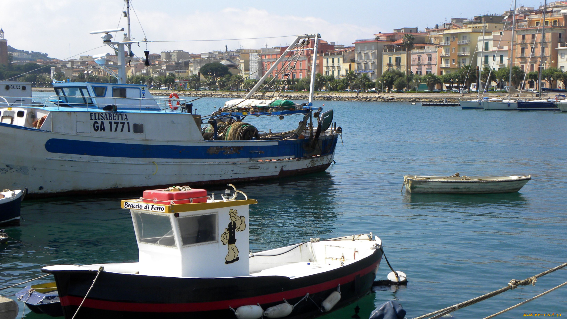 корабли, разные, вместе, italy, gaeta