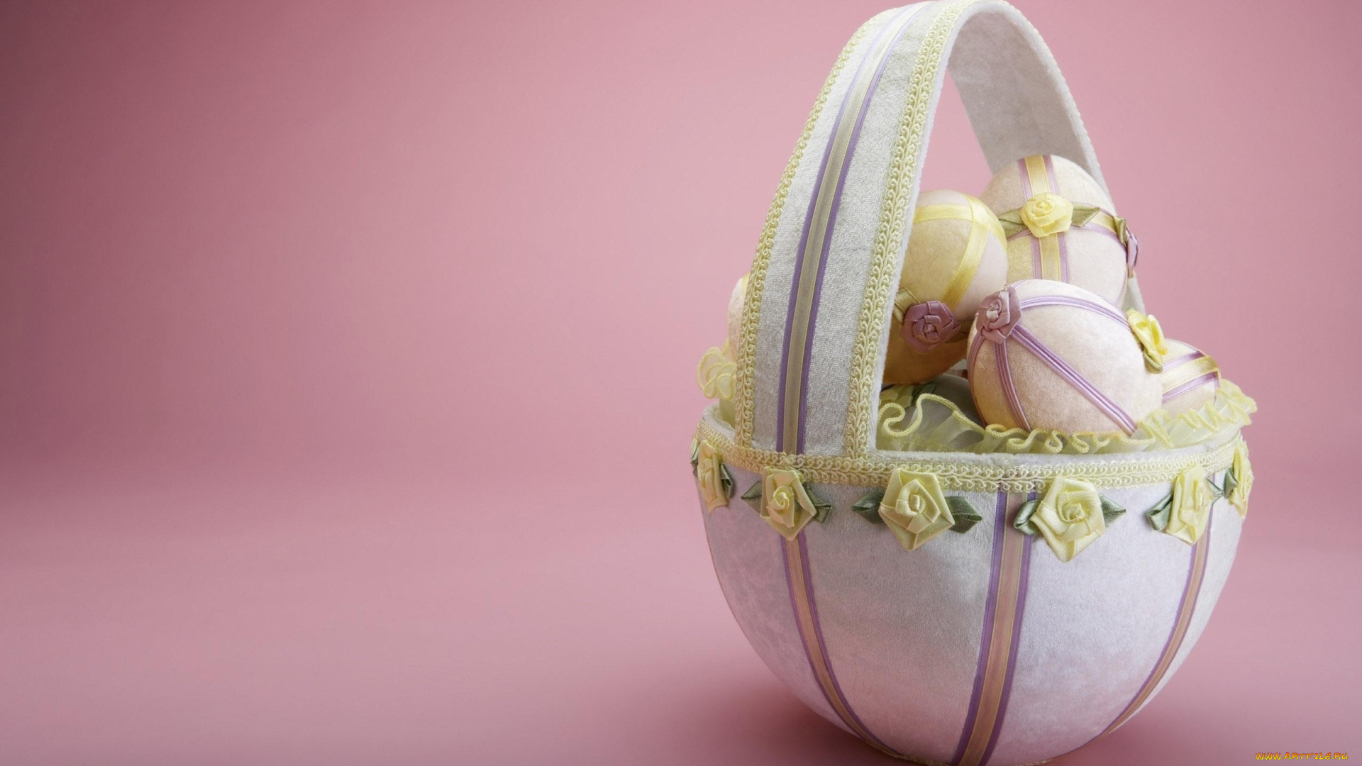 праздничные, пасха, корзинка, яйца, розочки