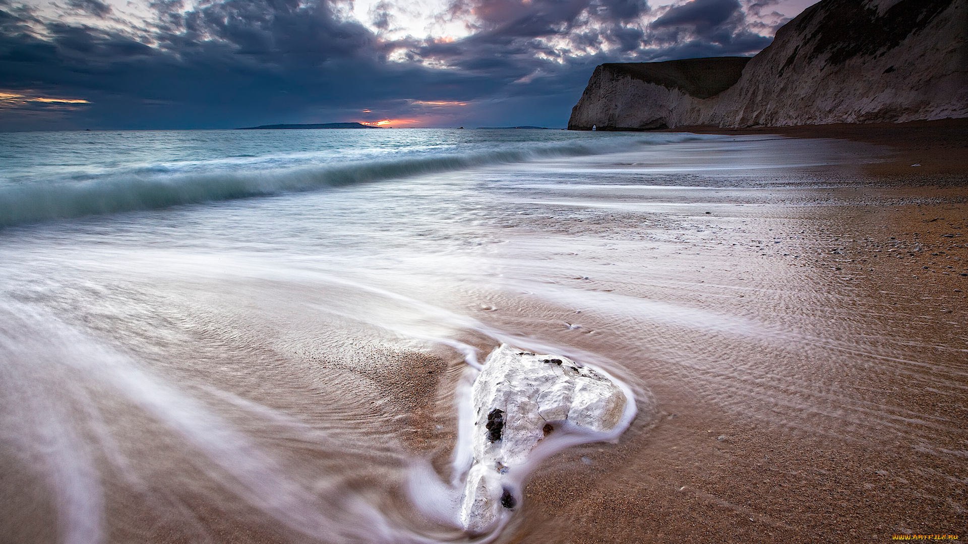 природа, побережье, море, скалы