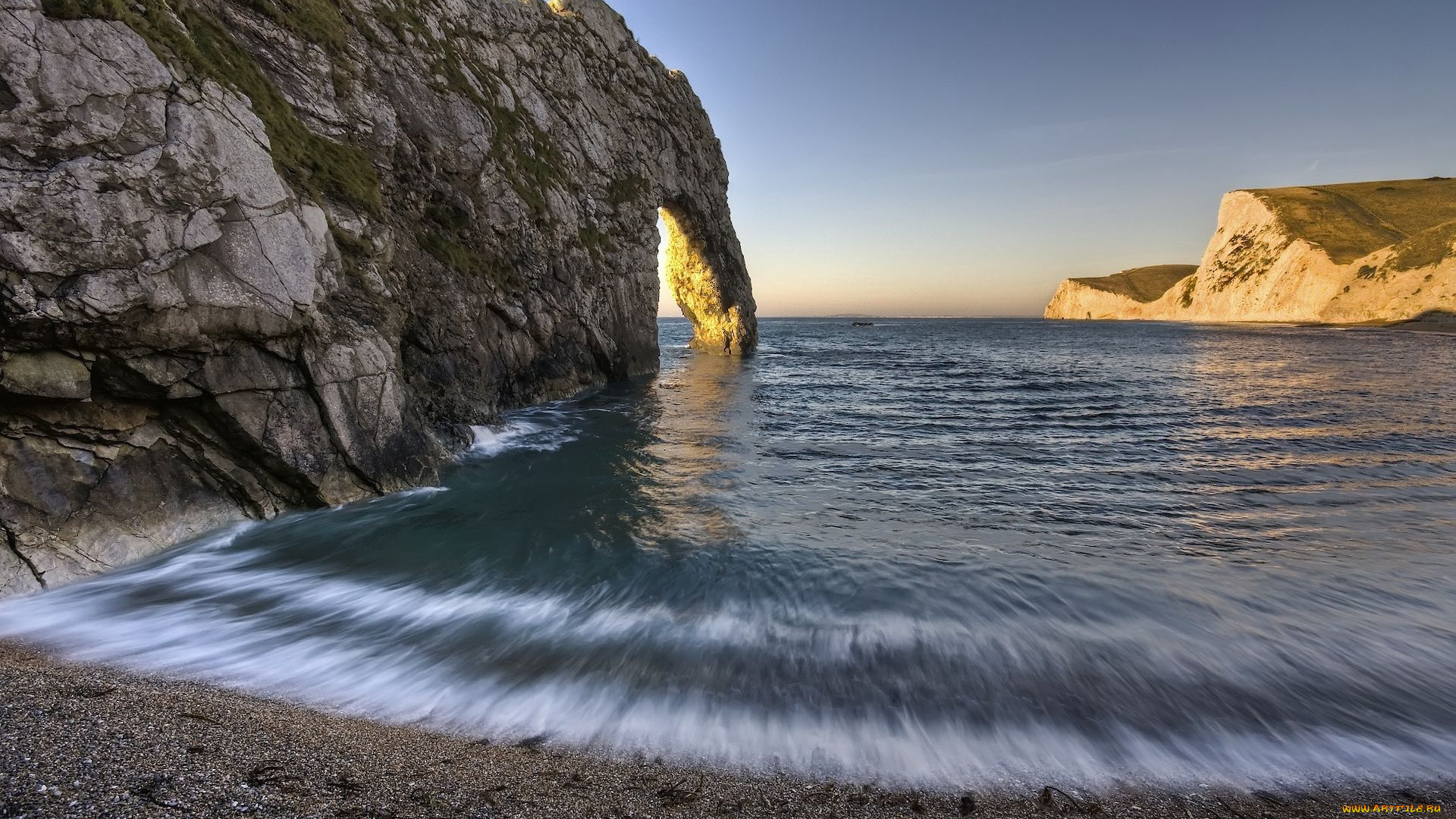 природа, побережье, скалы, океан