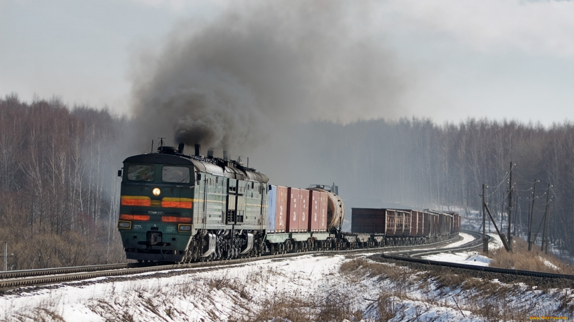 техника, поезда, состав, локомотив, железная, дорога, поезд, ржд
