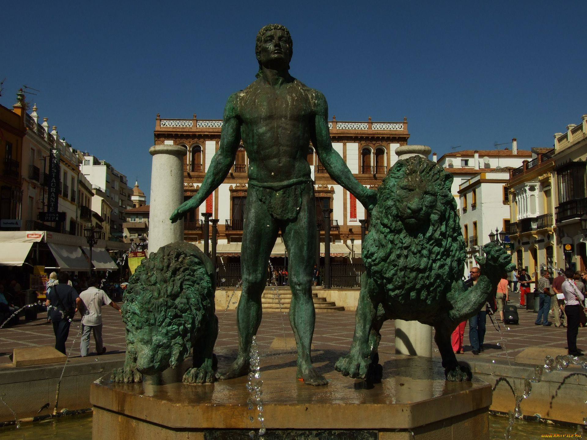 города, фонтаны, ронда, андалусия