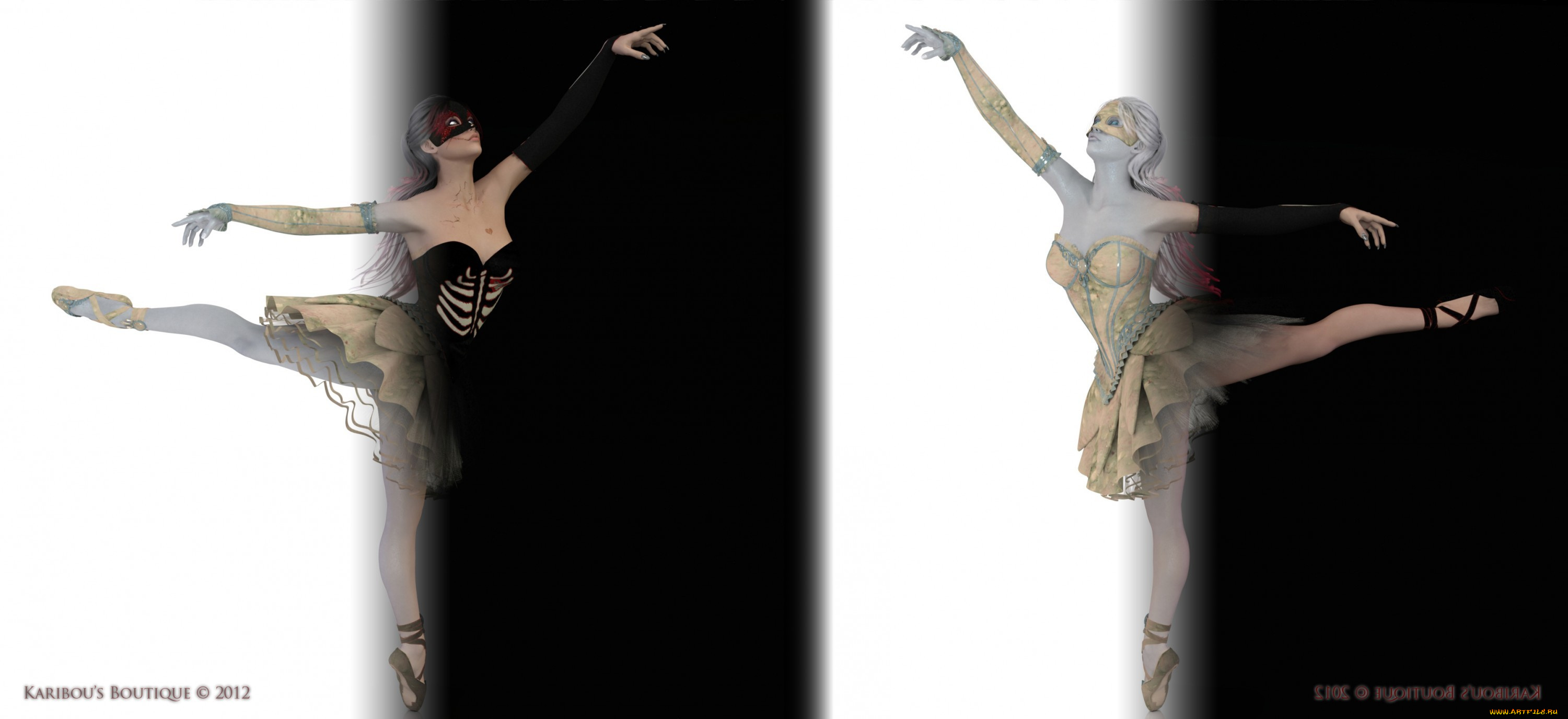 3д, графика, people, люди, балерины