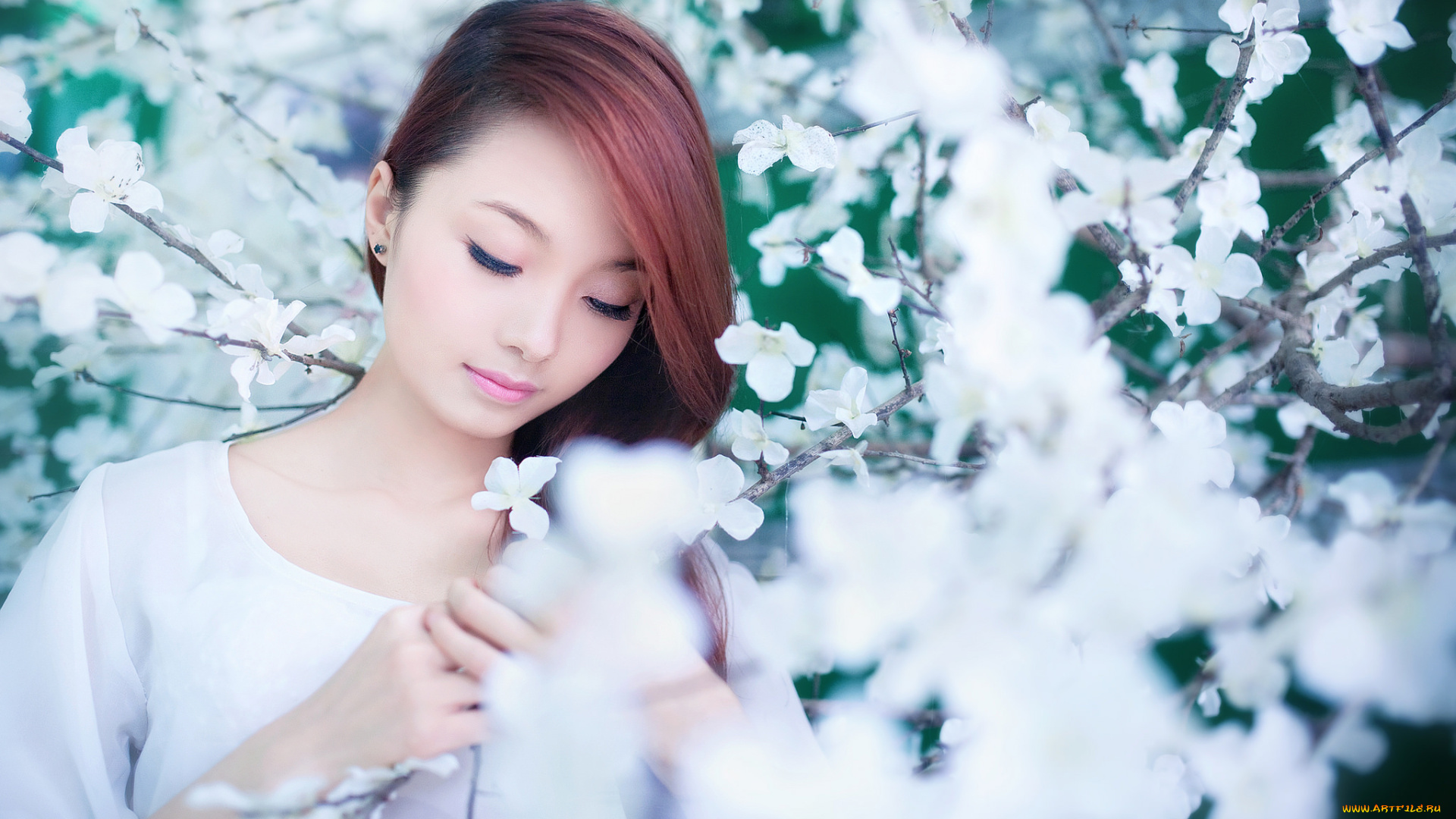 девушки, -unsort, , азиатки, весна