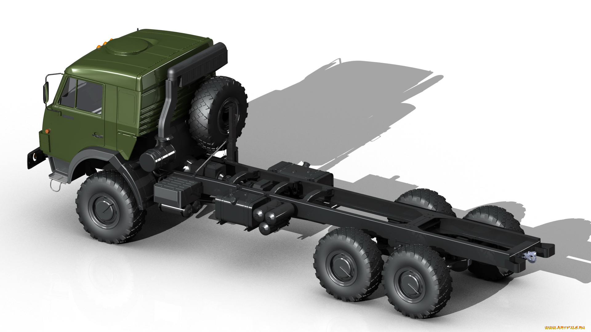 автомобили, 3д, kamaz
