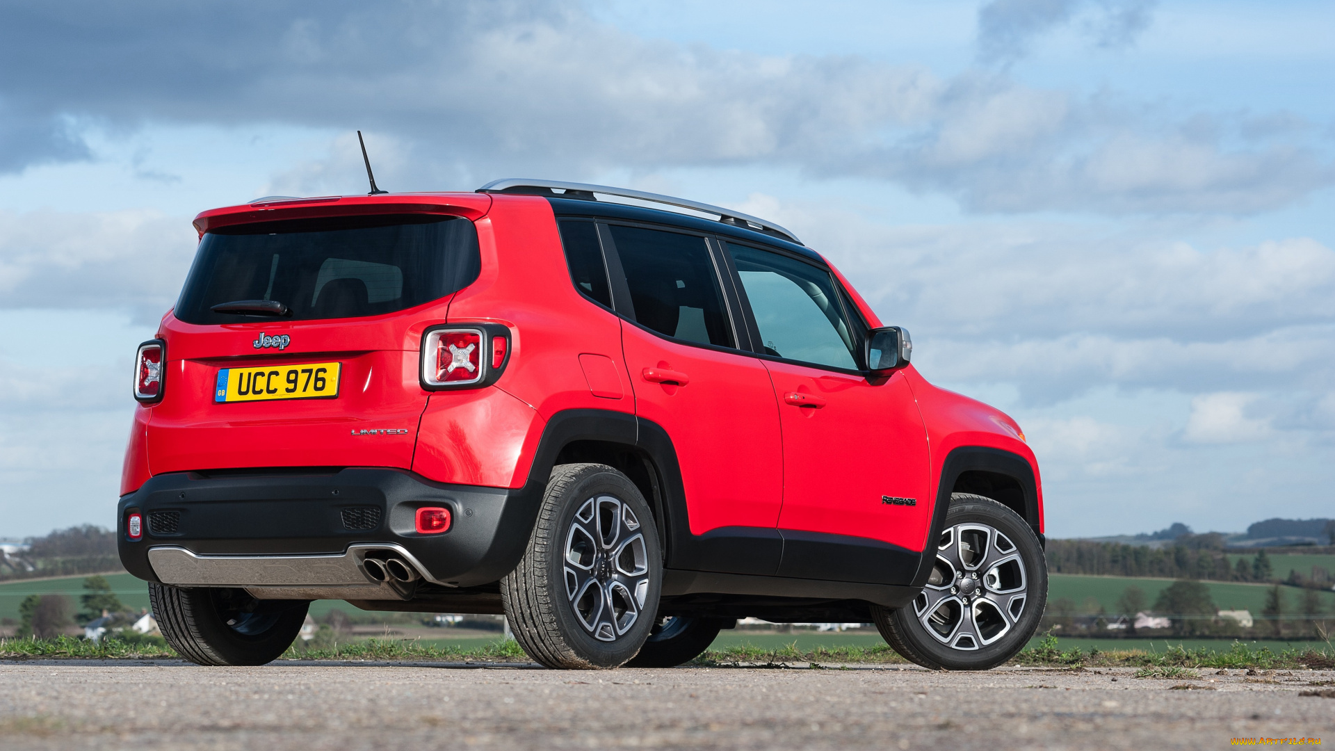 автомобили, jeep, 2015г, uk-spec, renegade, limited, красный